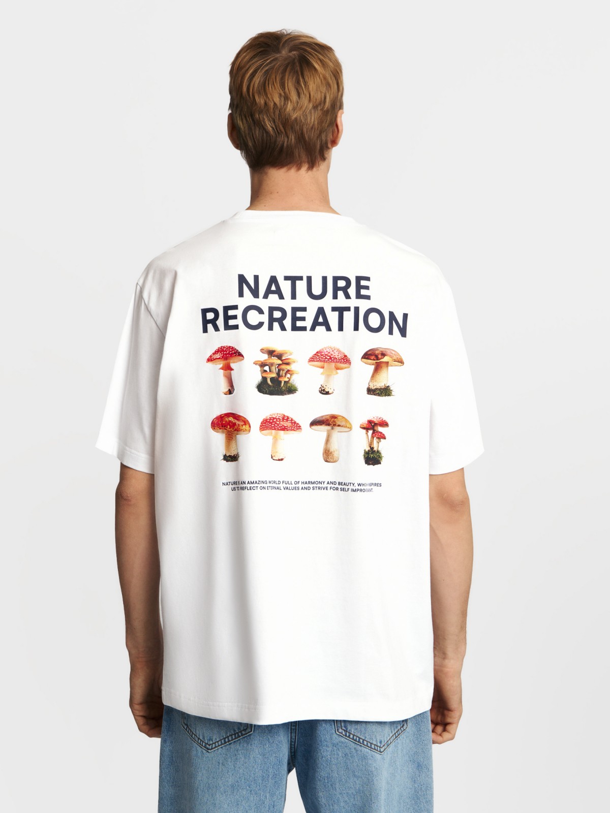 Футболка из хлопка с принтом