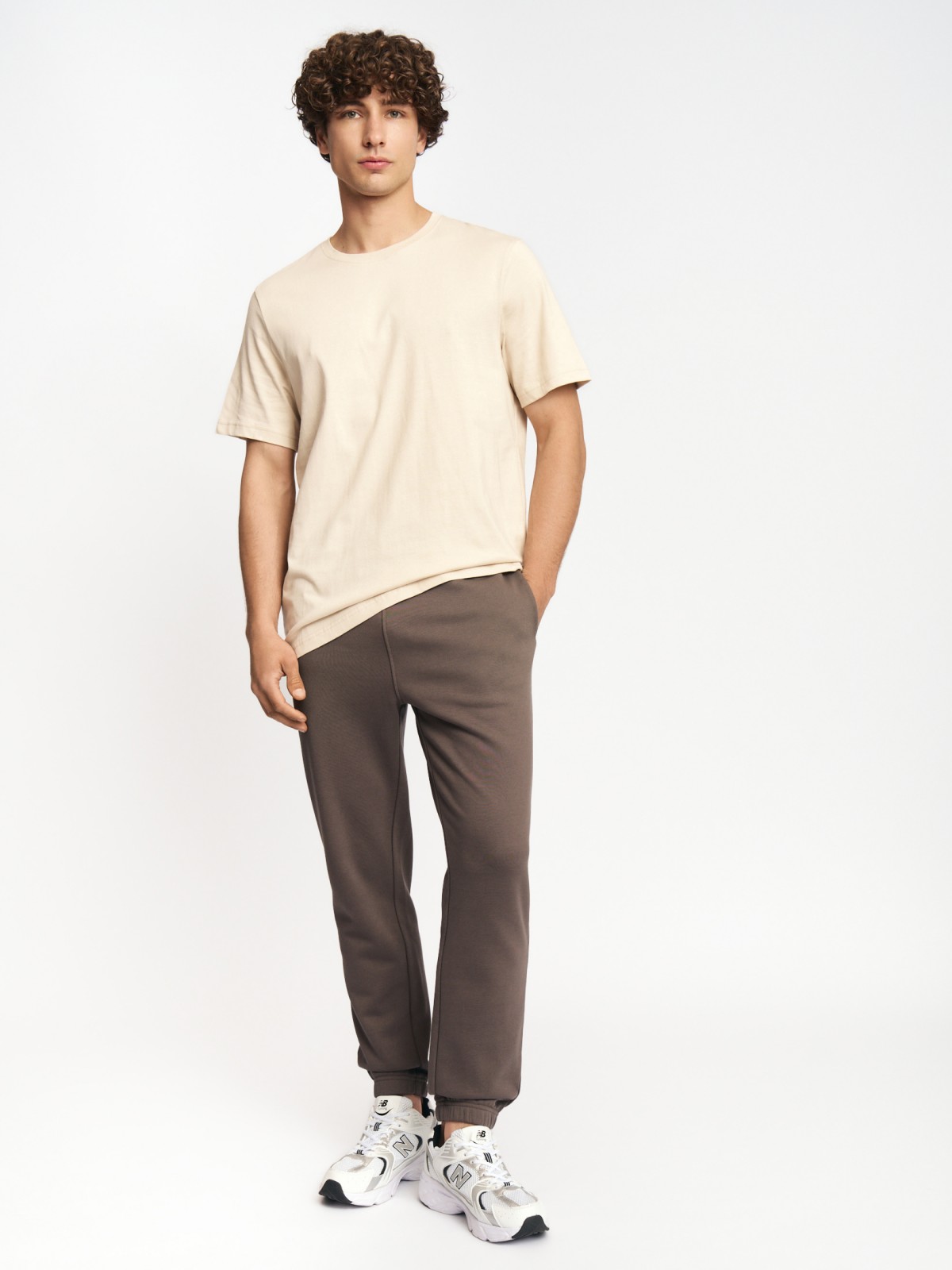 Футболка из хлопка с круглым вырезом