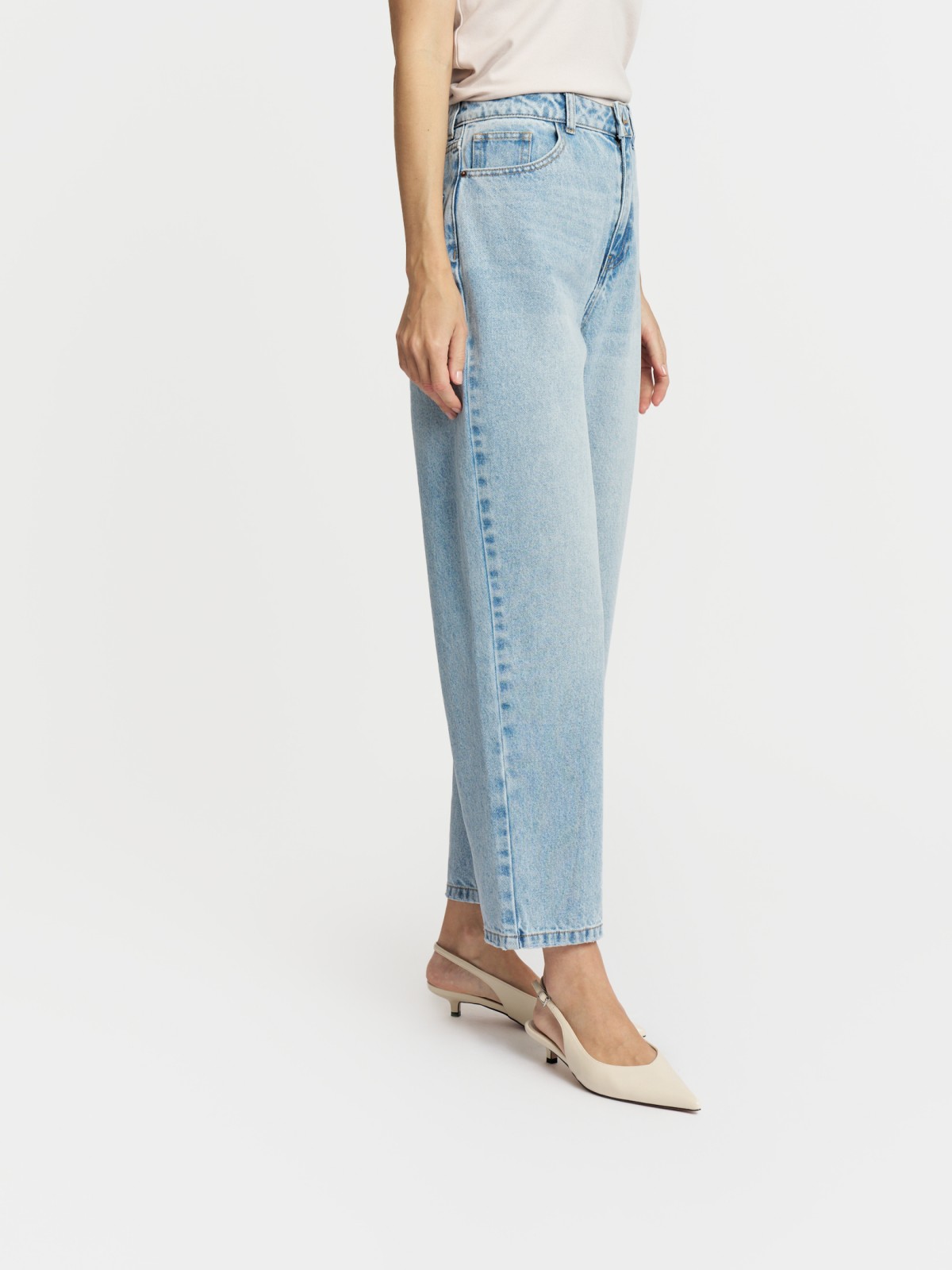 Джинсы силуэта Balloon с посадкой Loose