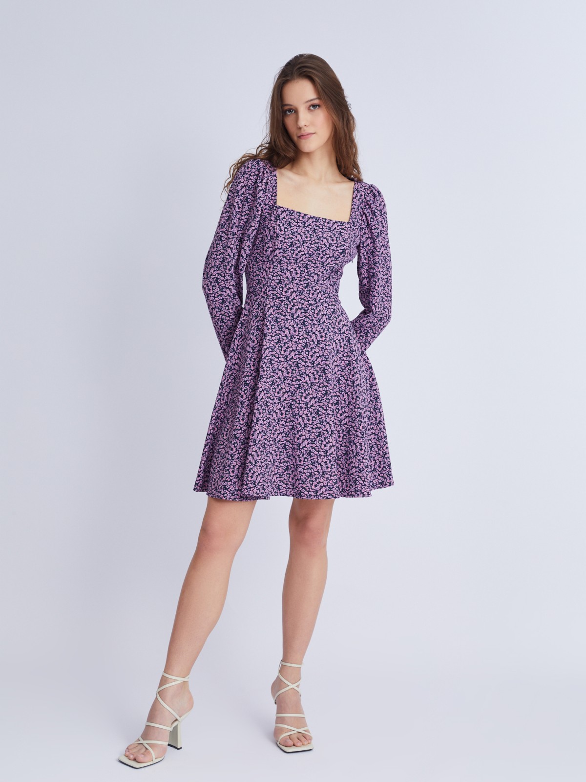 Платье zolla 023328262071, цвет фиолетовый, размер M - фото 2