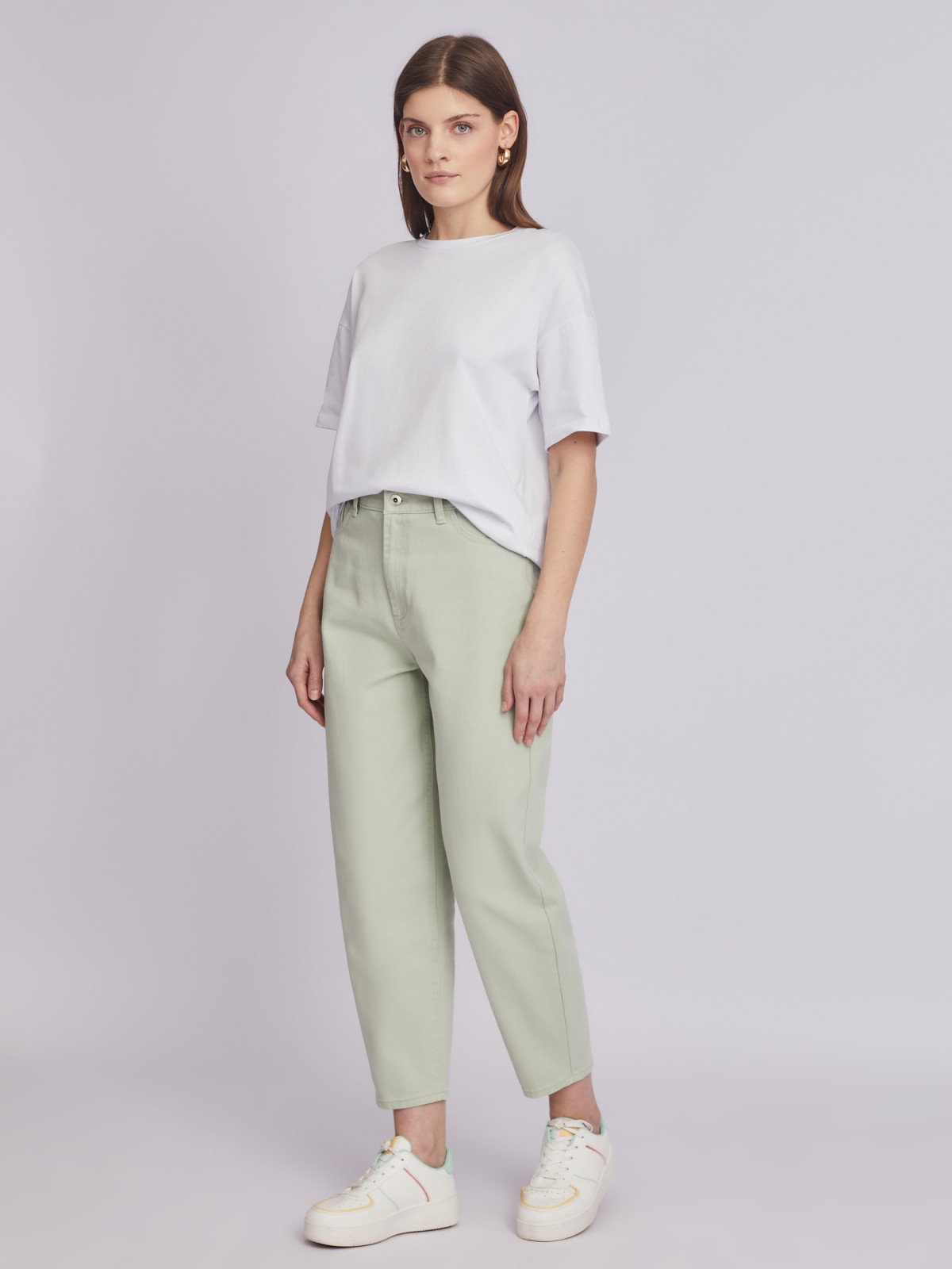 Цветные джинсы силуэта Slouchy