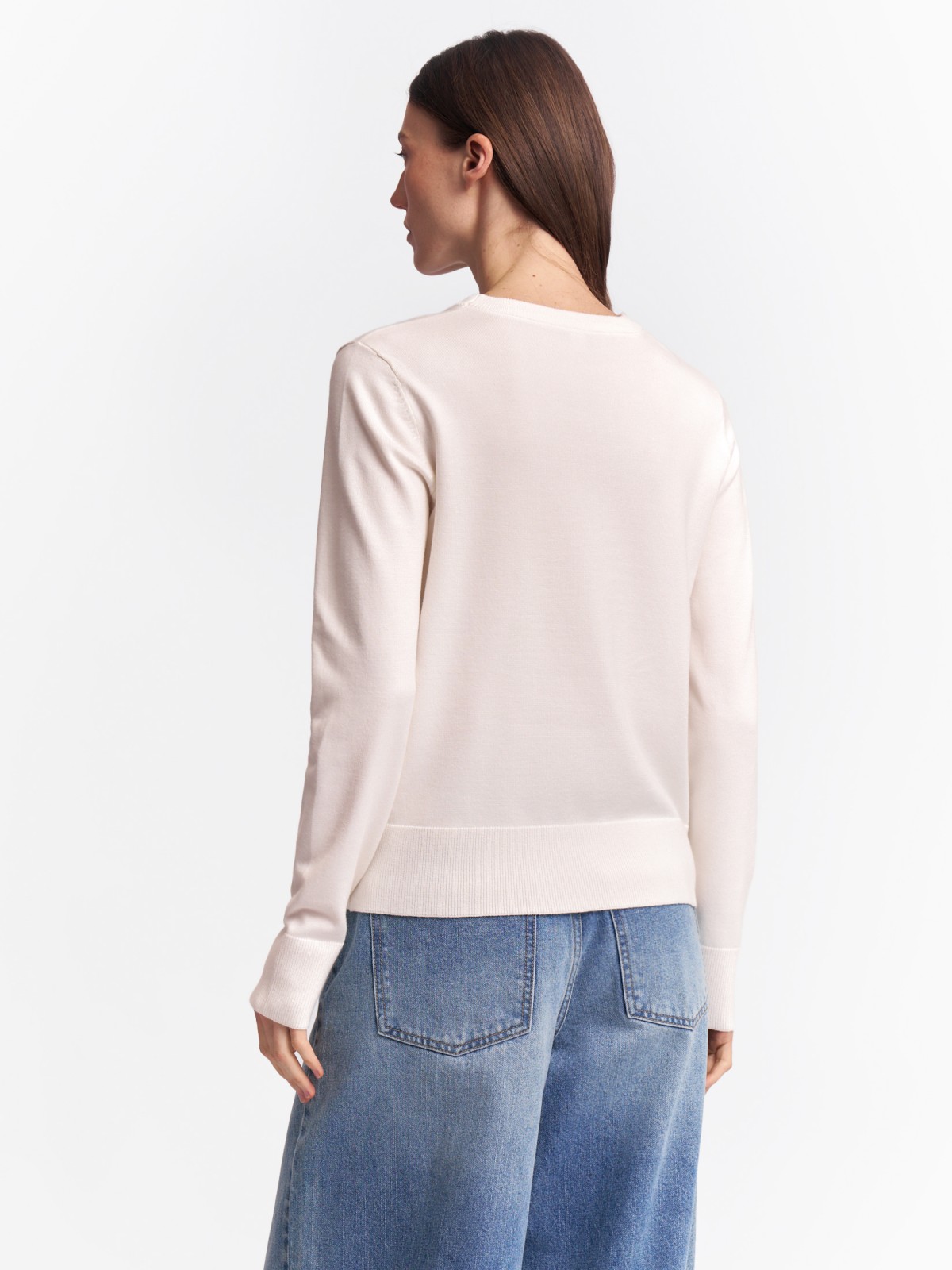 Джемпер из вязаного трикотажа