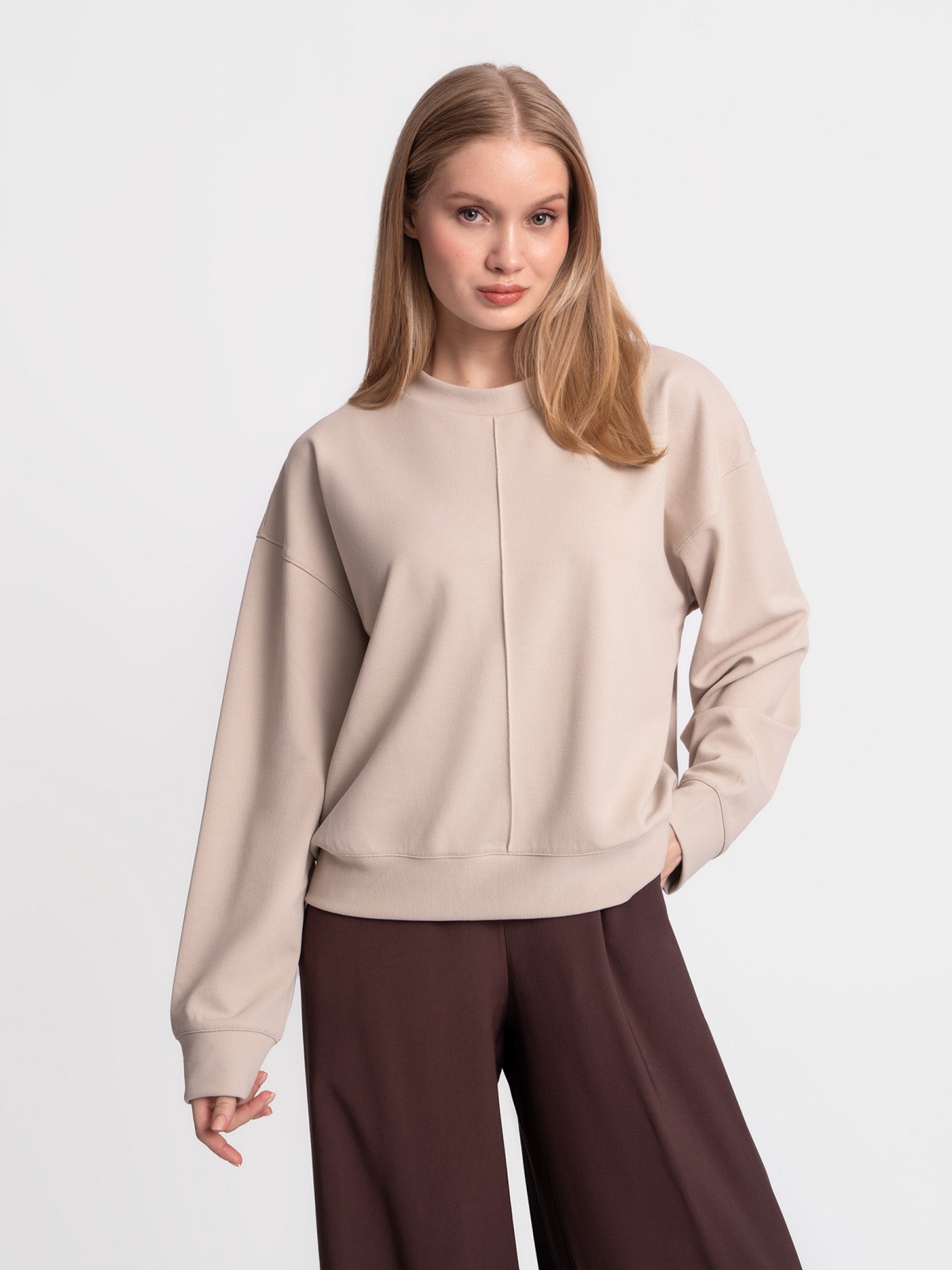 Свитшот однотонный без принта