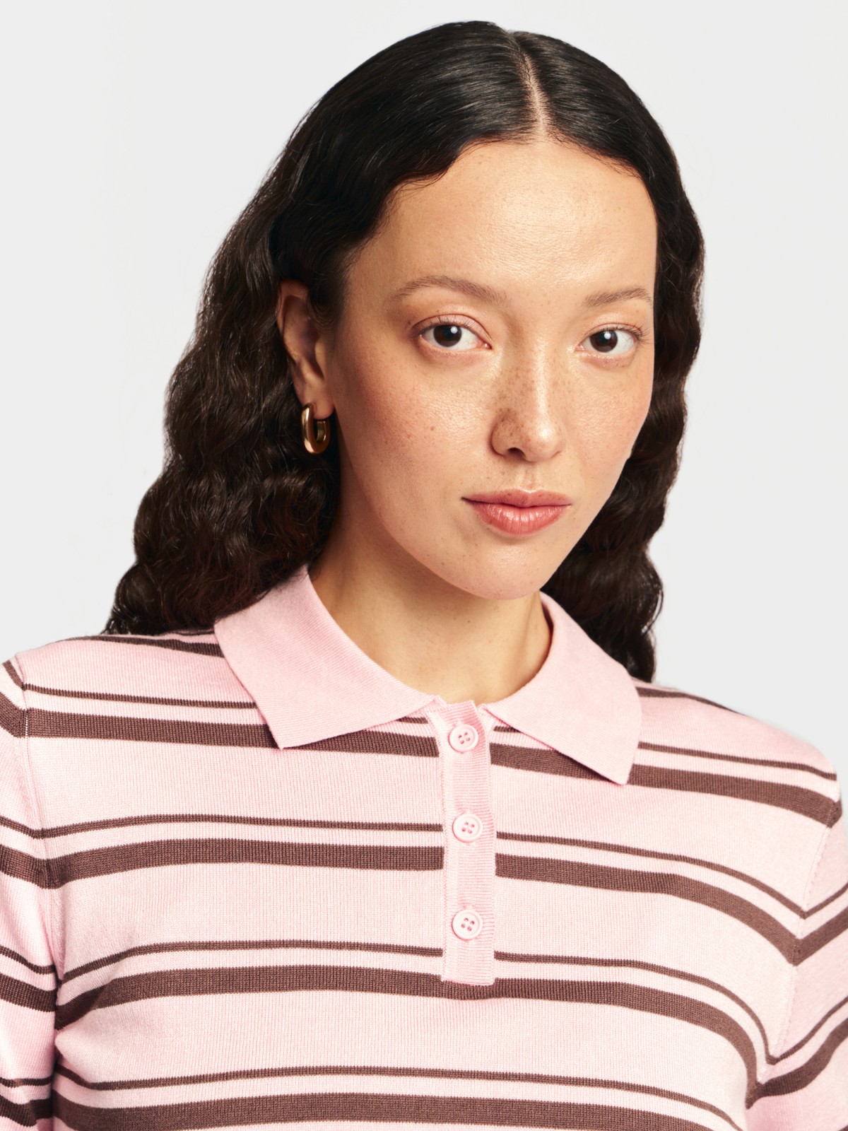 Джемпер поло с коротким рукавом