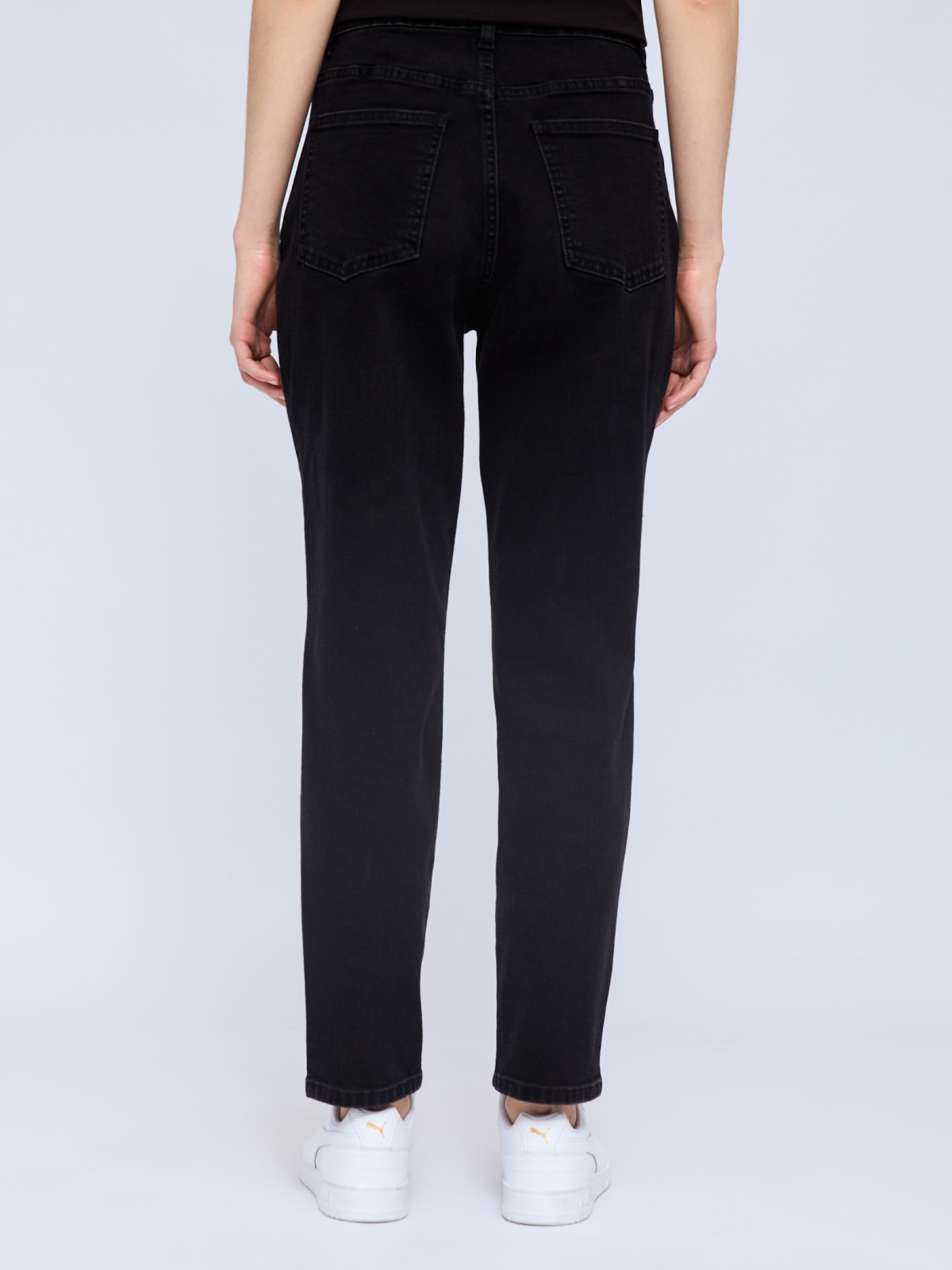 Джинсы силуэта Mom Comfort с высокой посадкой