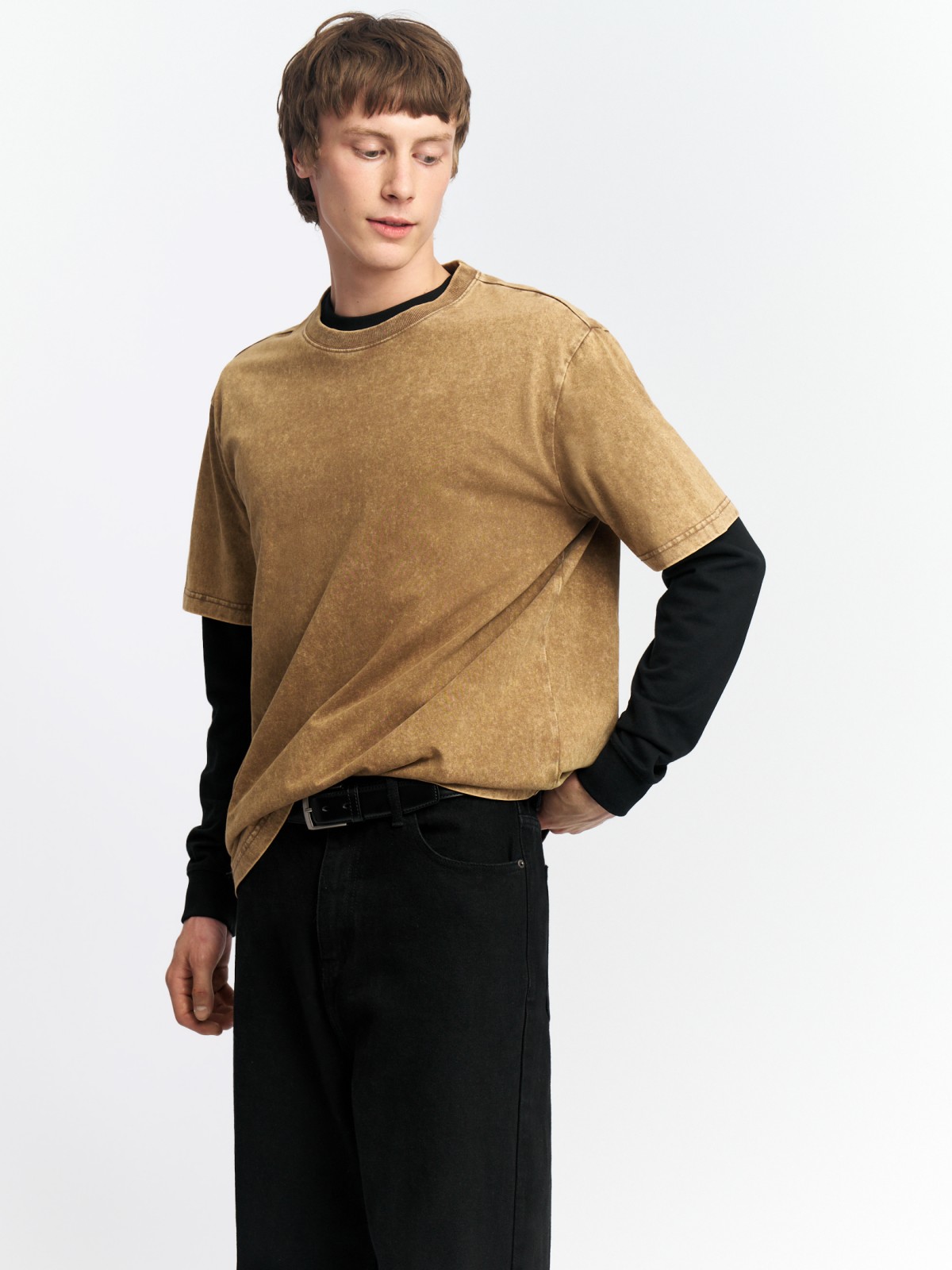 Футболка из хлопка с коротким рукавом