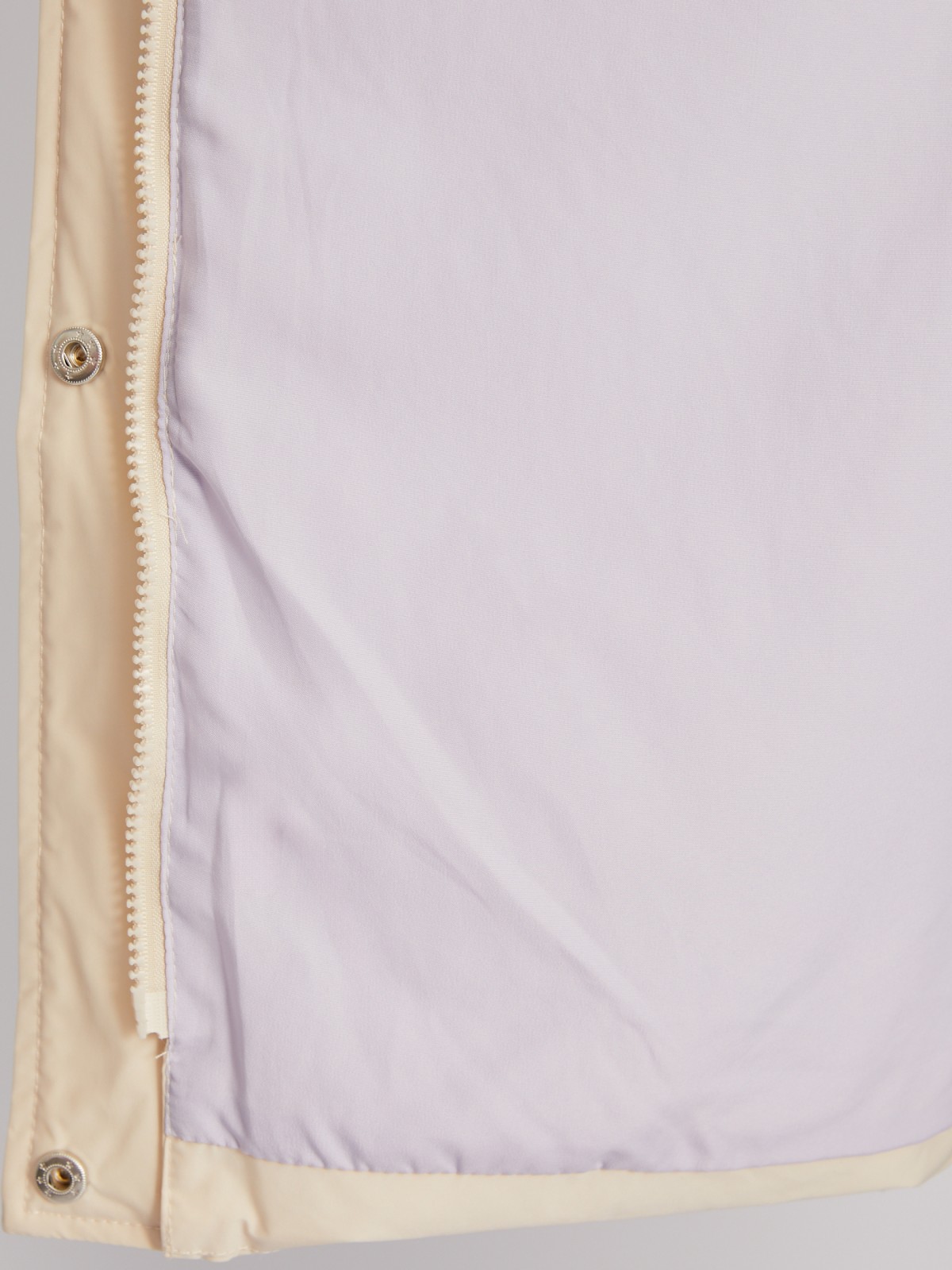 Тёплая стёганая куртка-пальто с капюшоном zolla 023345202114, цвет молоко, размер XS - фото 6