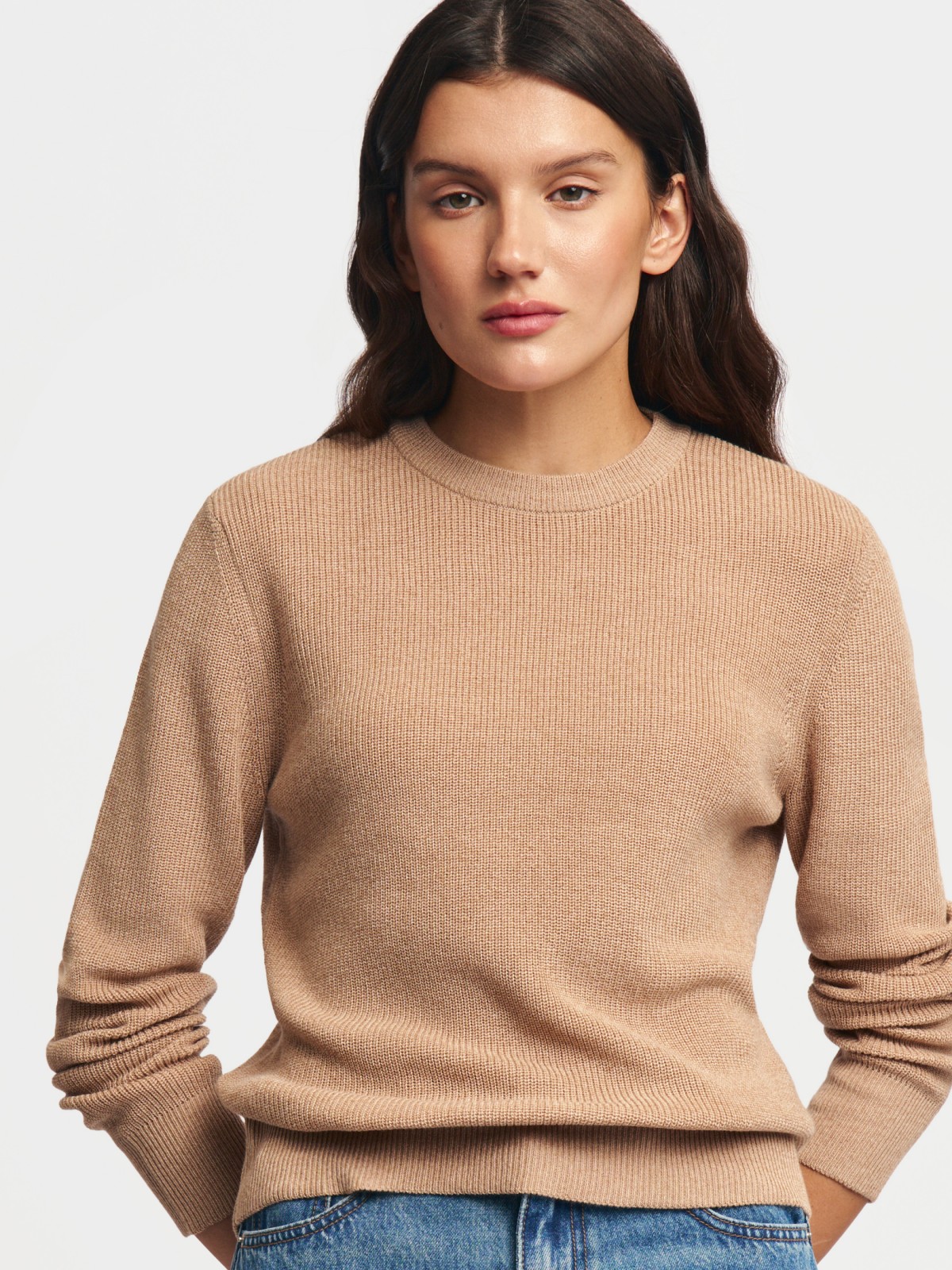 Вязаный джемпер с длинным рукавом