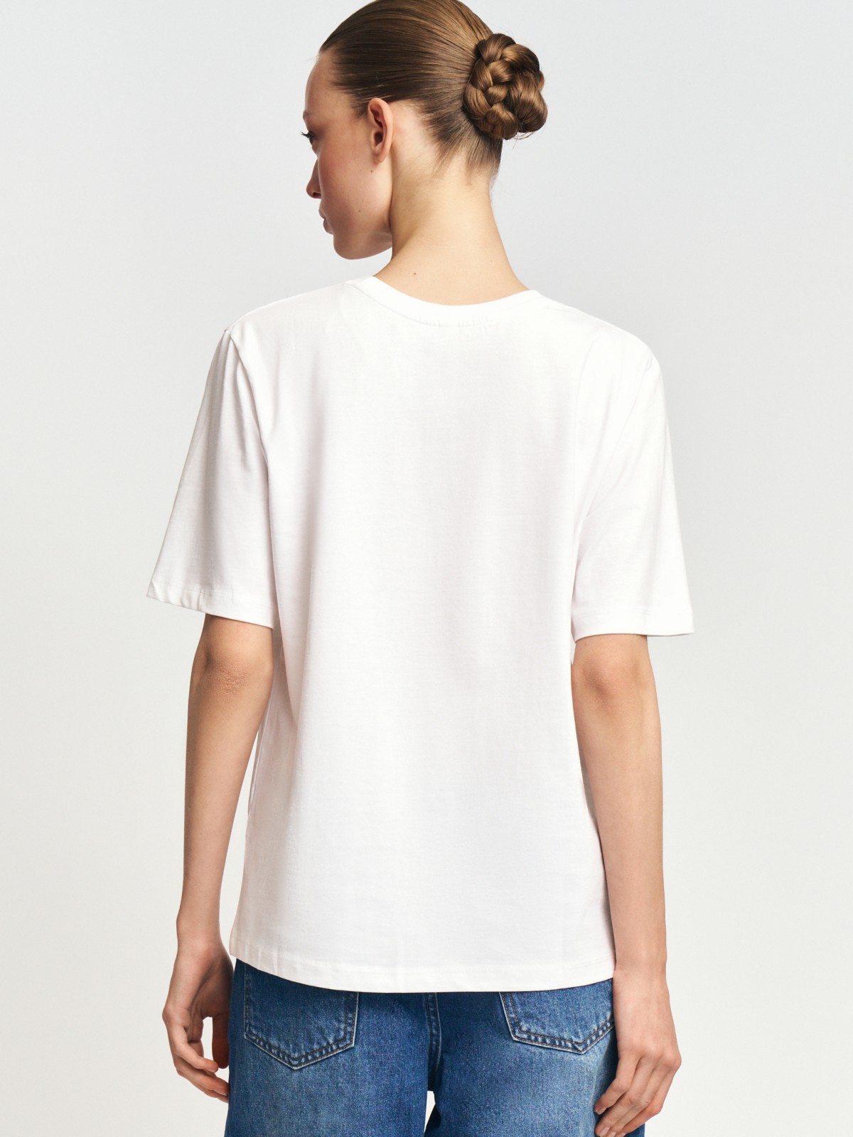 Футболка оверсайз фасона из хлопка