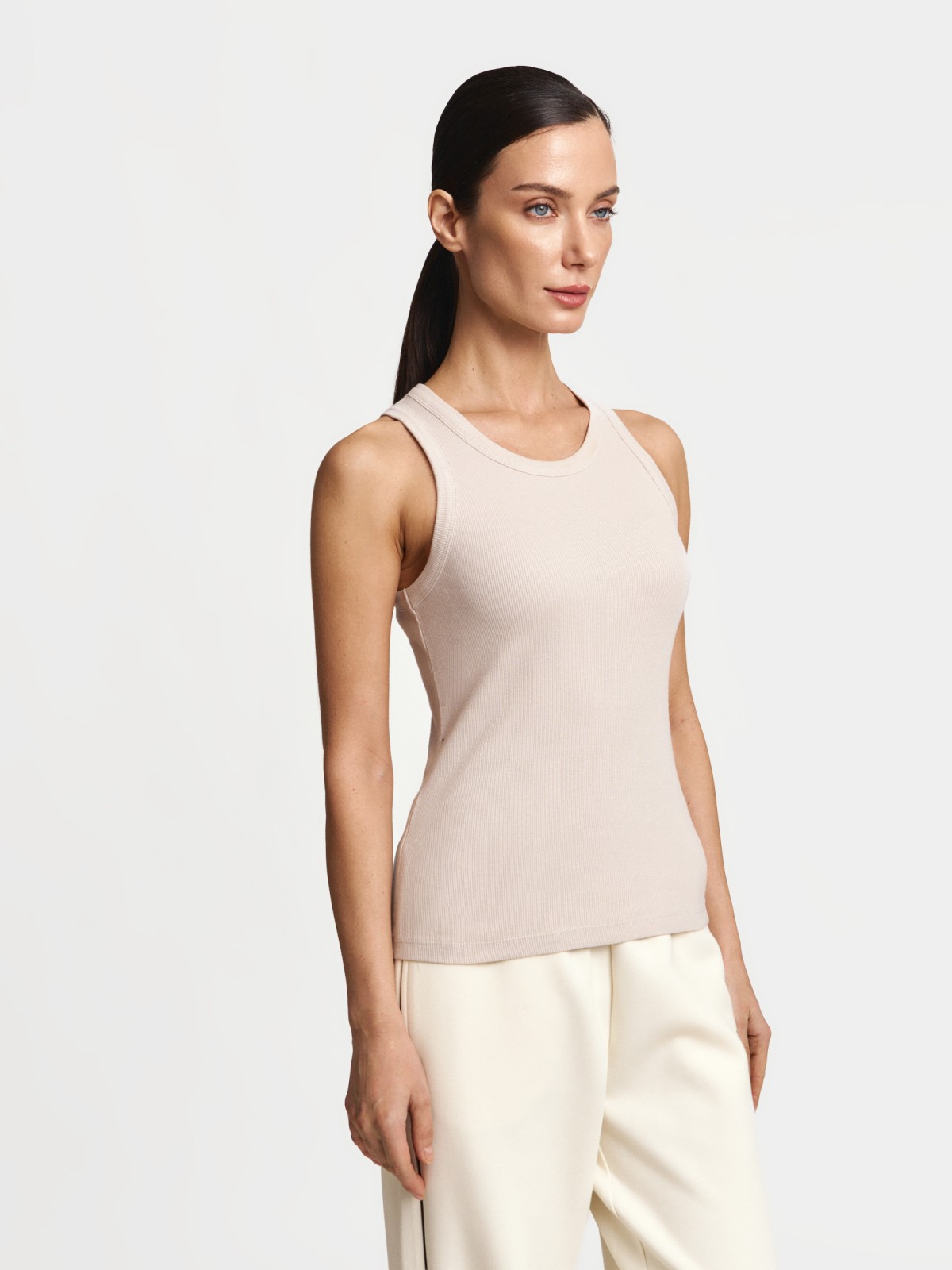 Майка из хлопка без рукавов