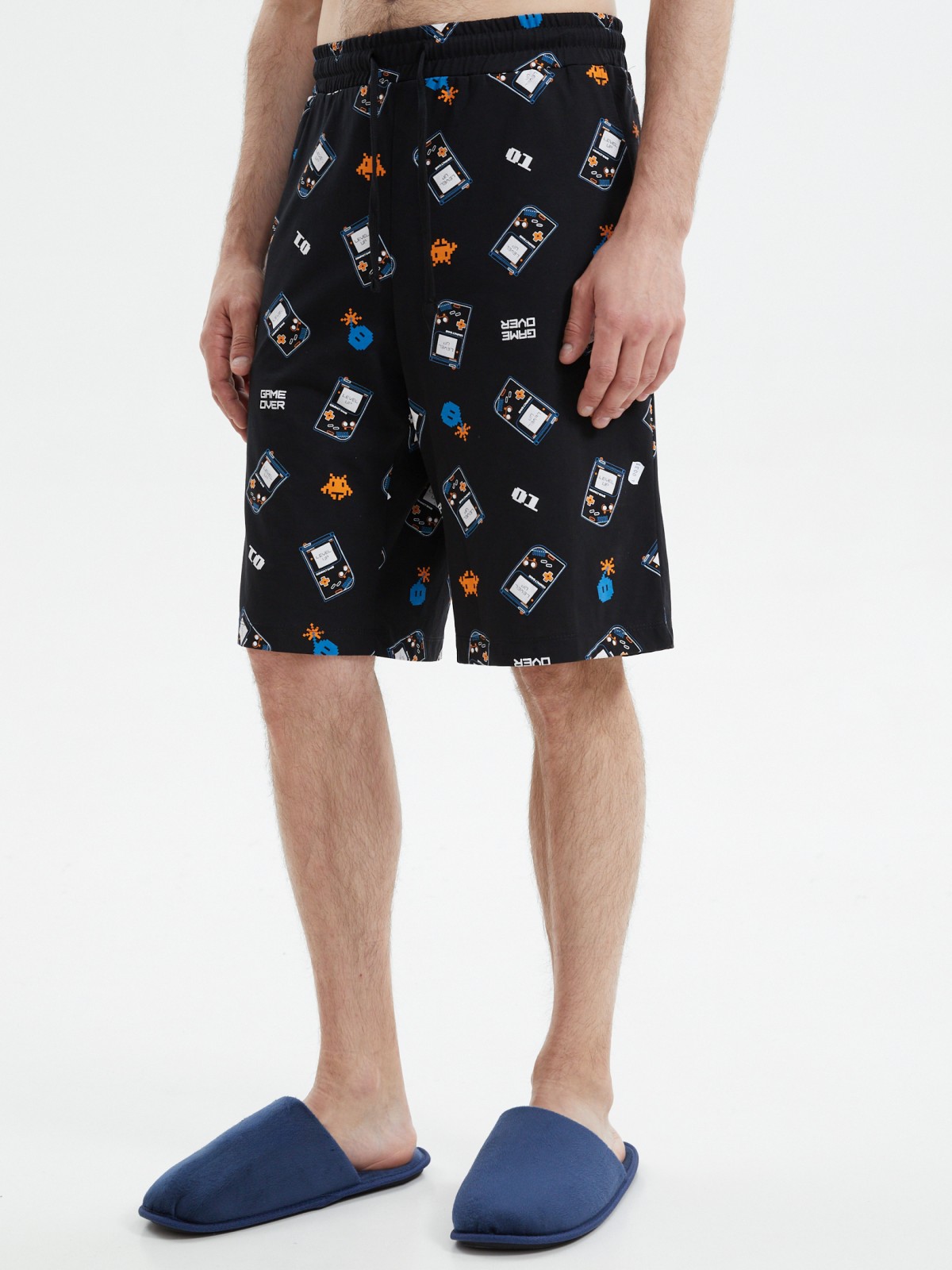 Трикотажные шорты на резинке из хлопка