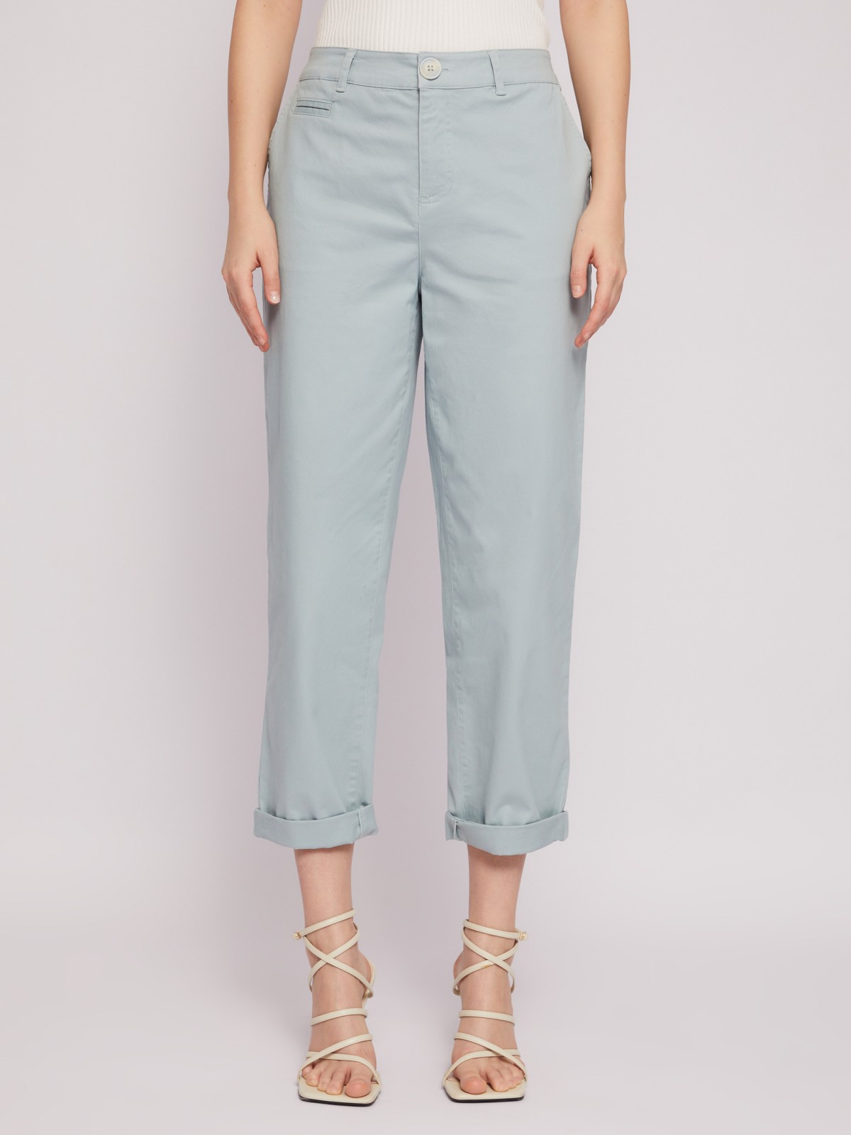 Брюки-чиносы из хлопка со стрелками