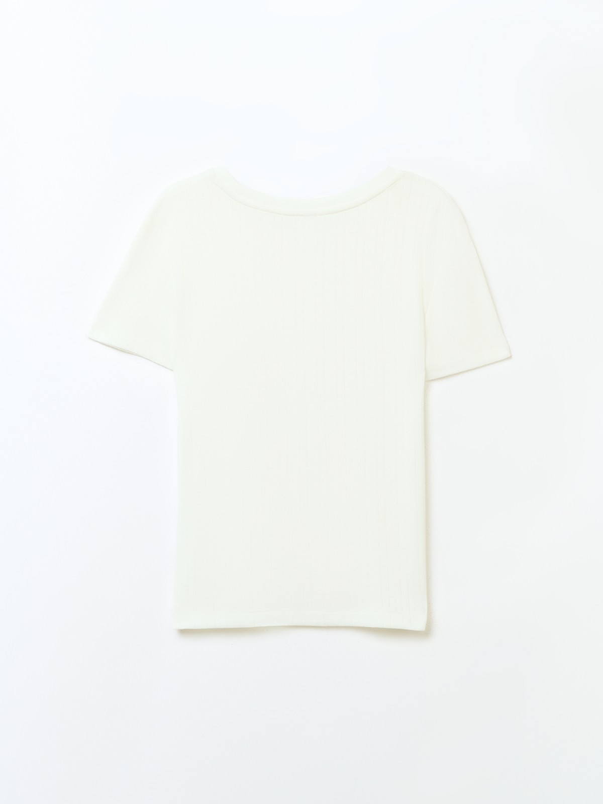 Футболка из ажурного трикотажа 