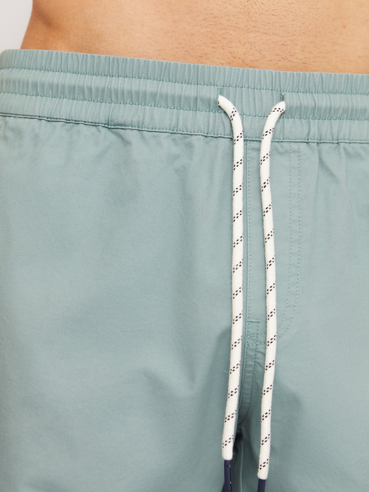 Удлинённые шорты на резинке из хлопка