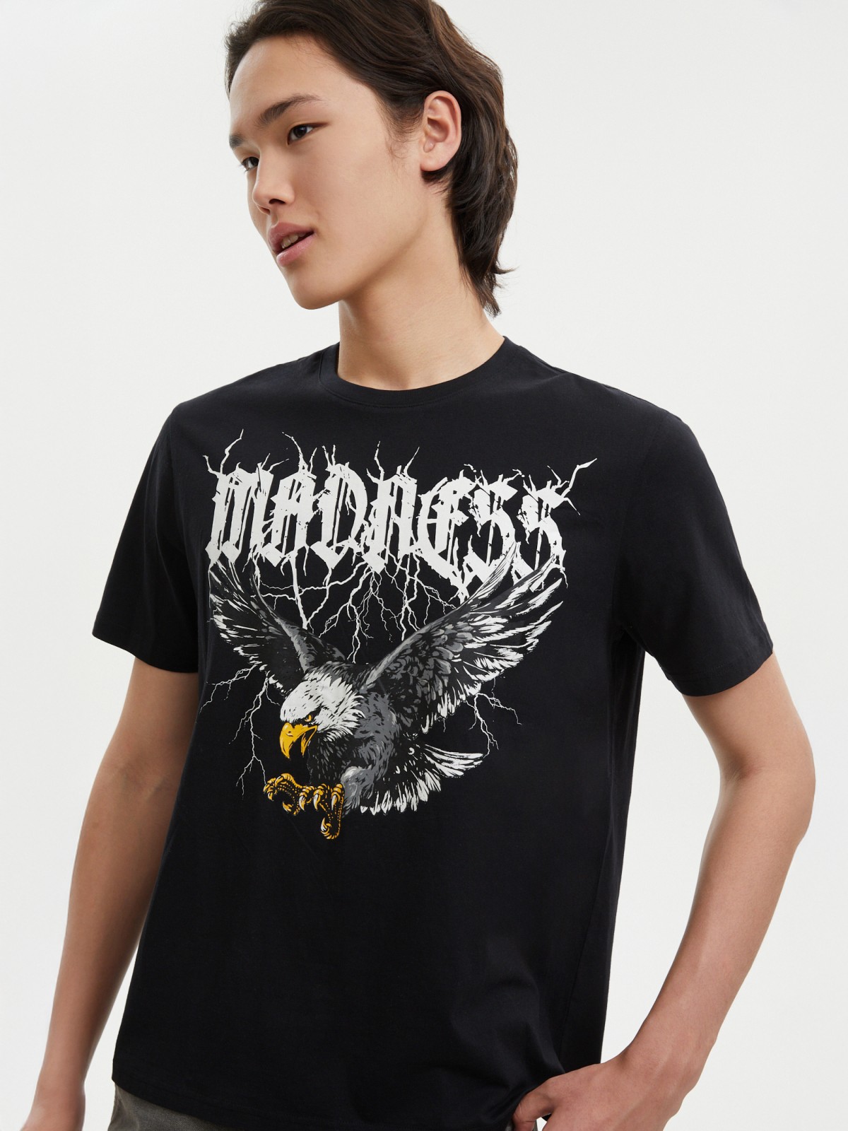 Футболка из хлопка с принтом