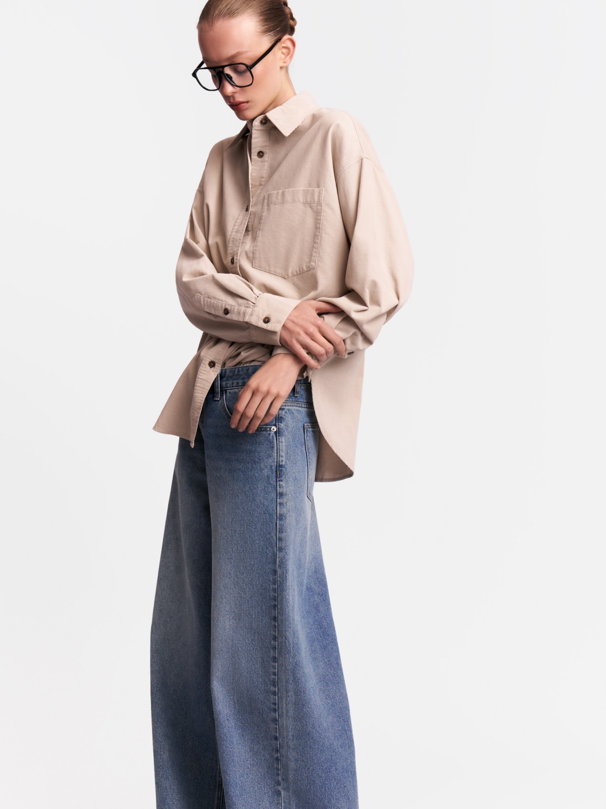 Вельветовая рубашка из хлопка