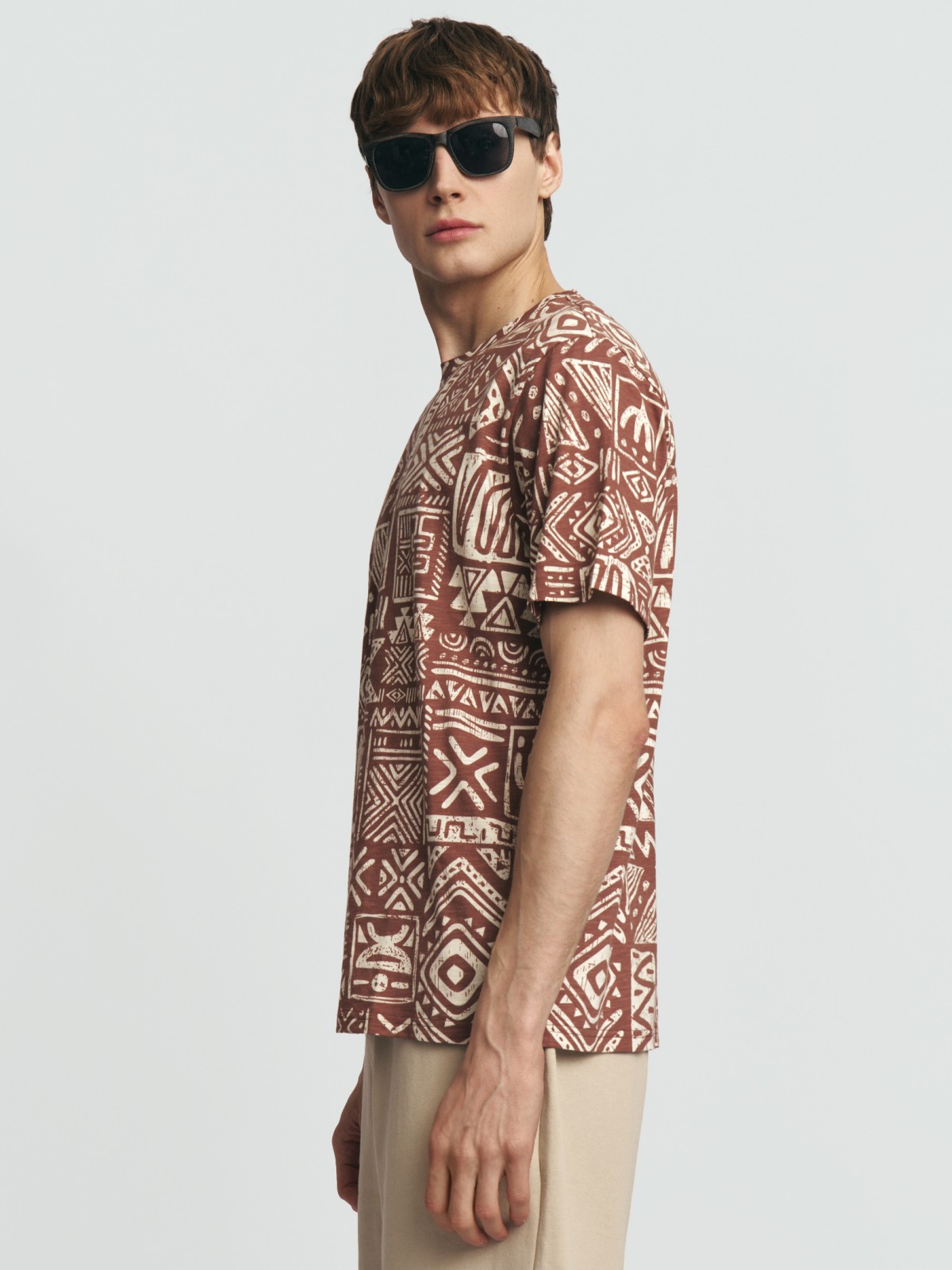 Футболка из хлопка с принтом