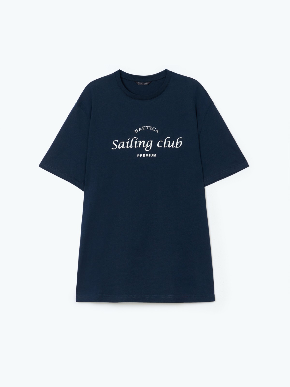 Футболка из хлопка с принтом-надписью