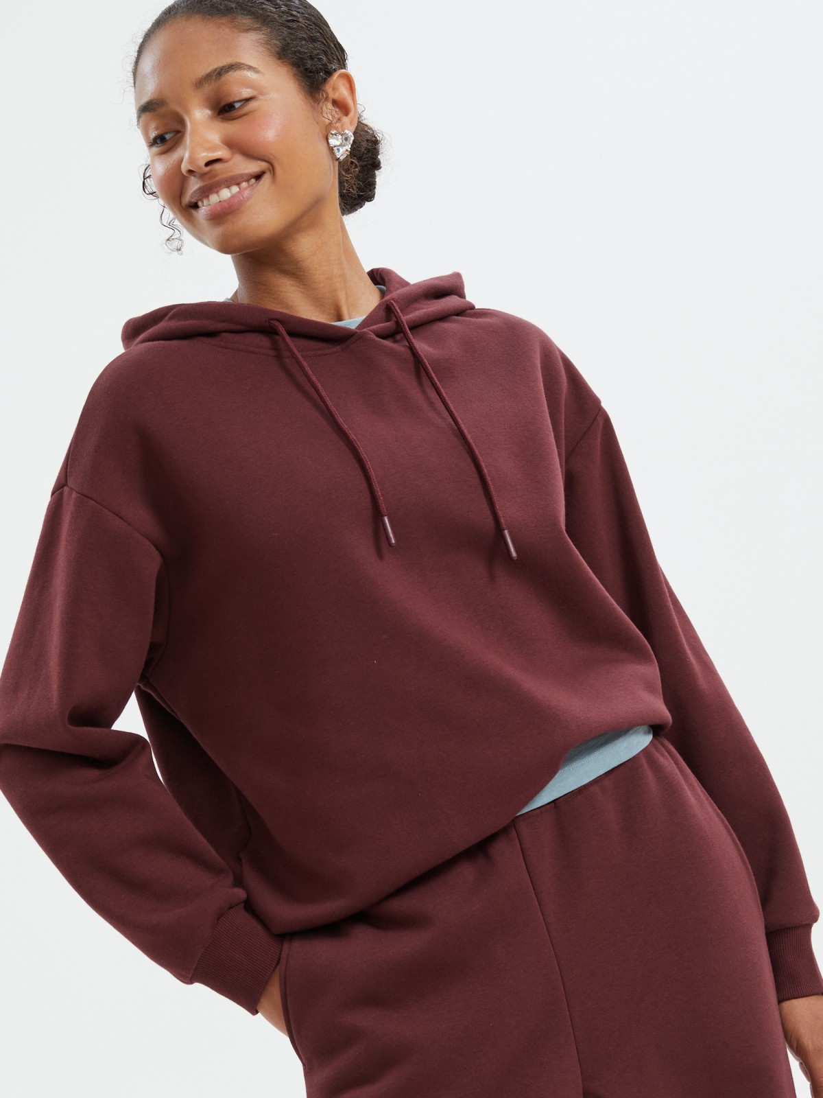 Трикотажный худи с капюшоном