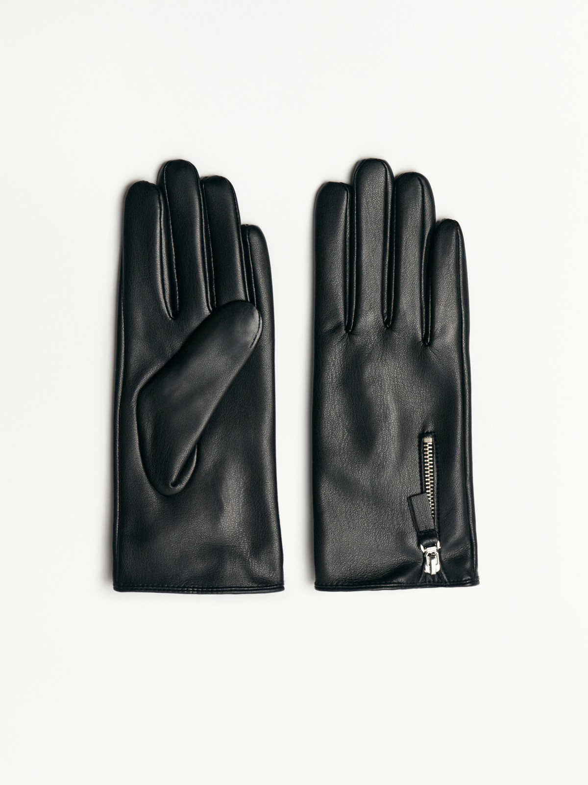 Утеплённый перчатки из экокожи