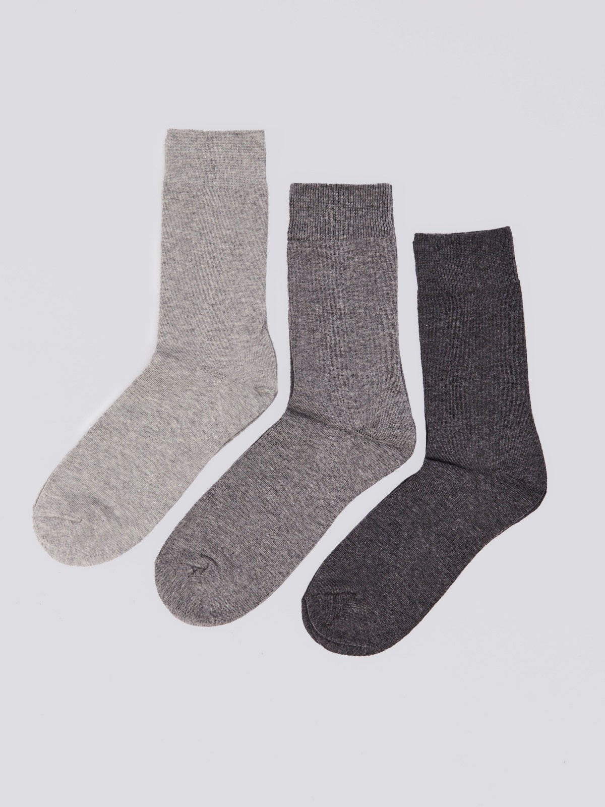 Набор носков (3 пары в комплекте) zolla 01411998J035, цвет серый, размер 25-27