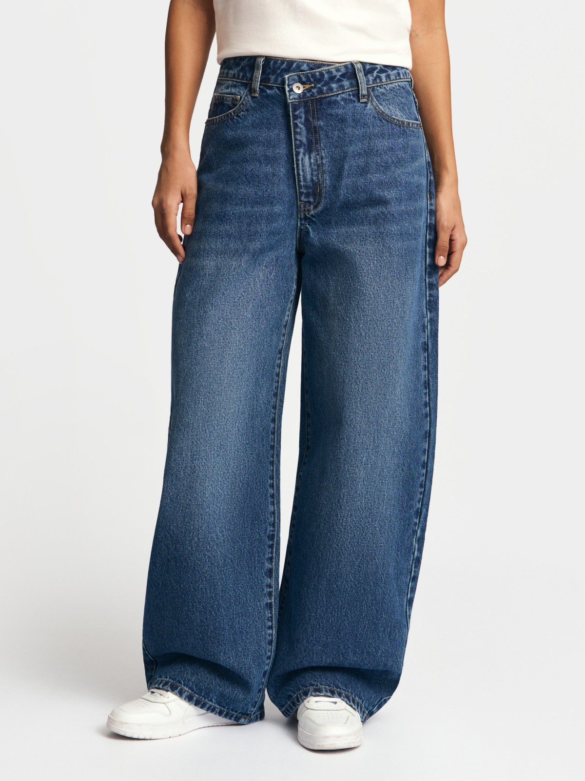 Джинсы силуэта Baloon из хлопка