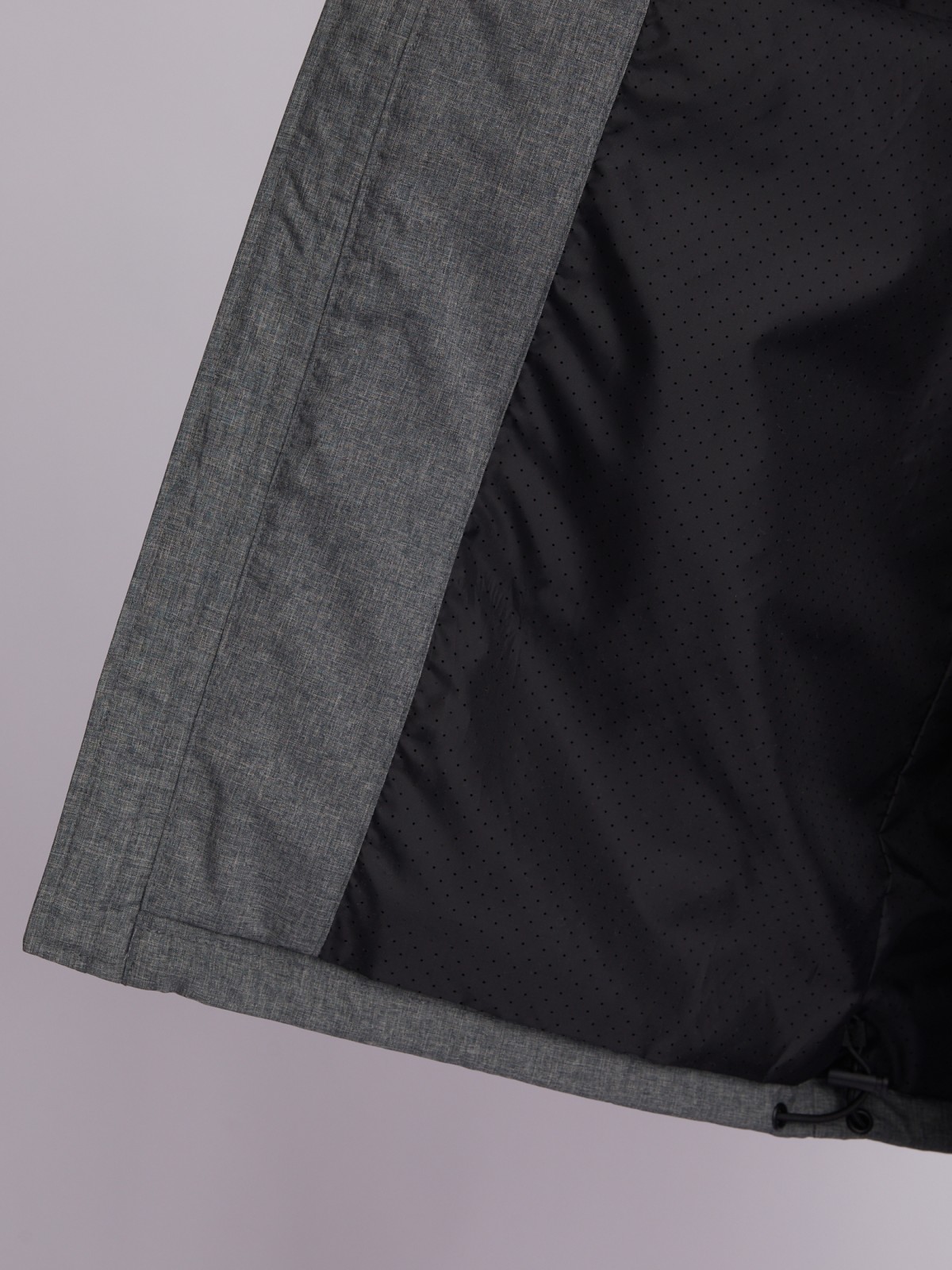 Куртка-ветровка с капюшоном zolla 013215602024, цвет серый, размер M - фото 3