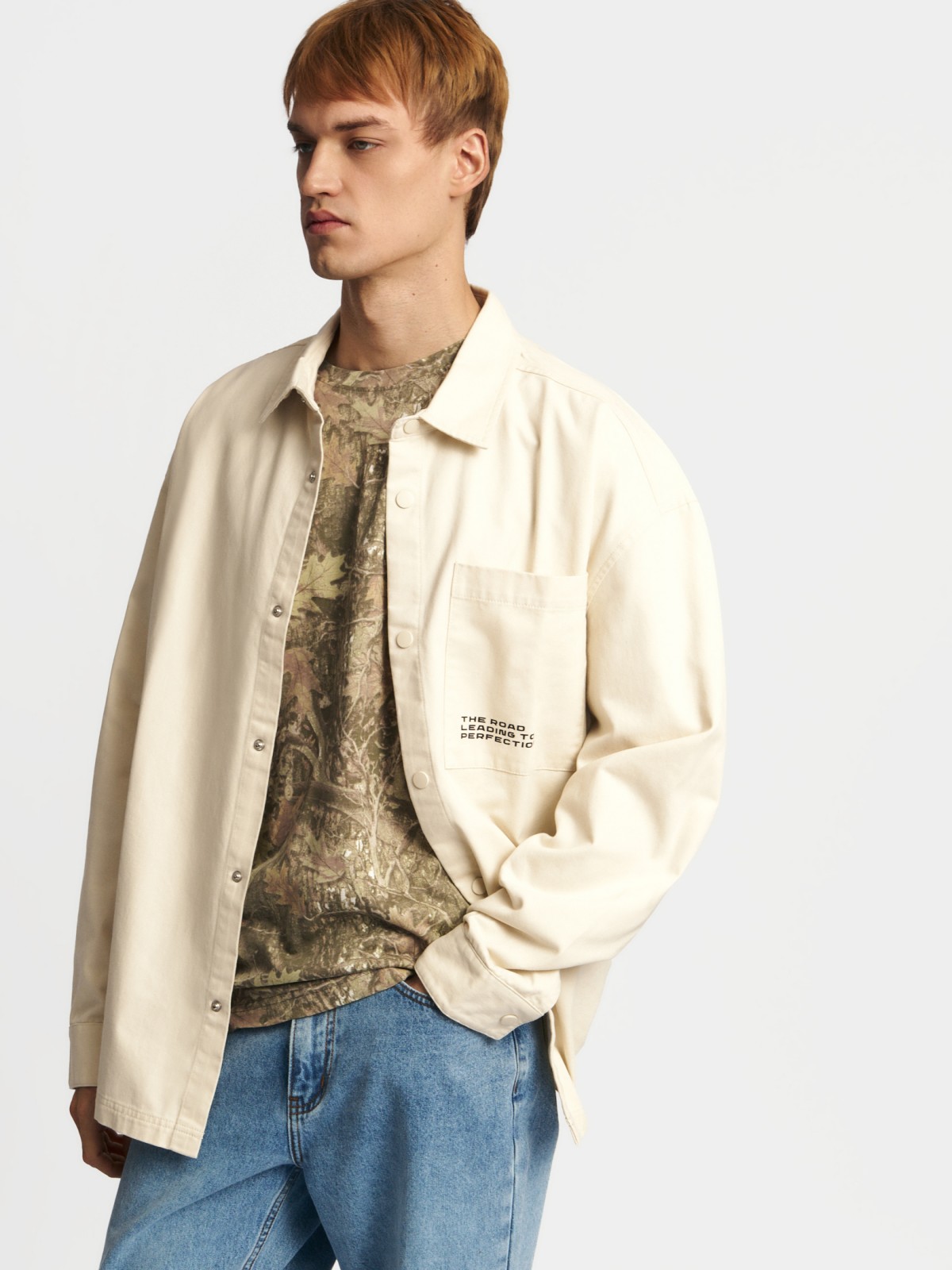 Футболка из хлопка с принтом