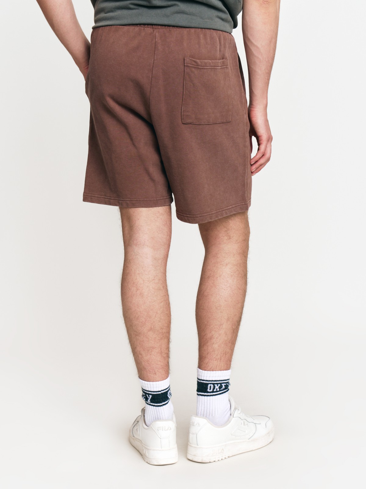 Трикотажные шорты из хлопка на резинке