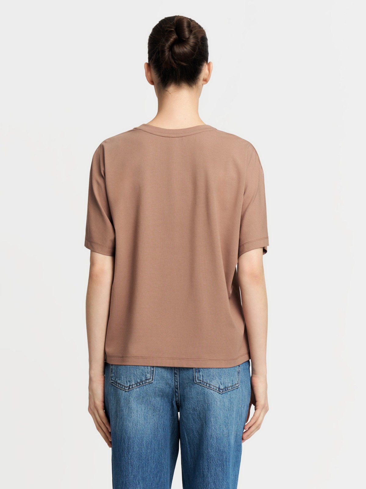 Футболка с коротким рукавом и принтом