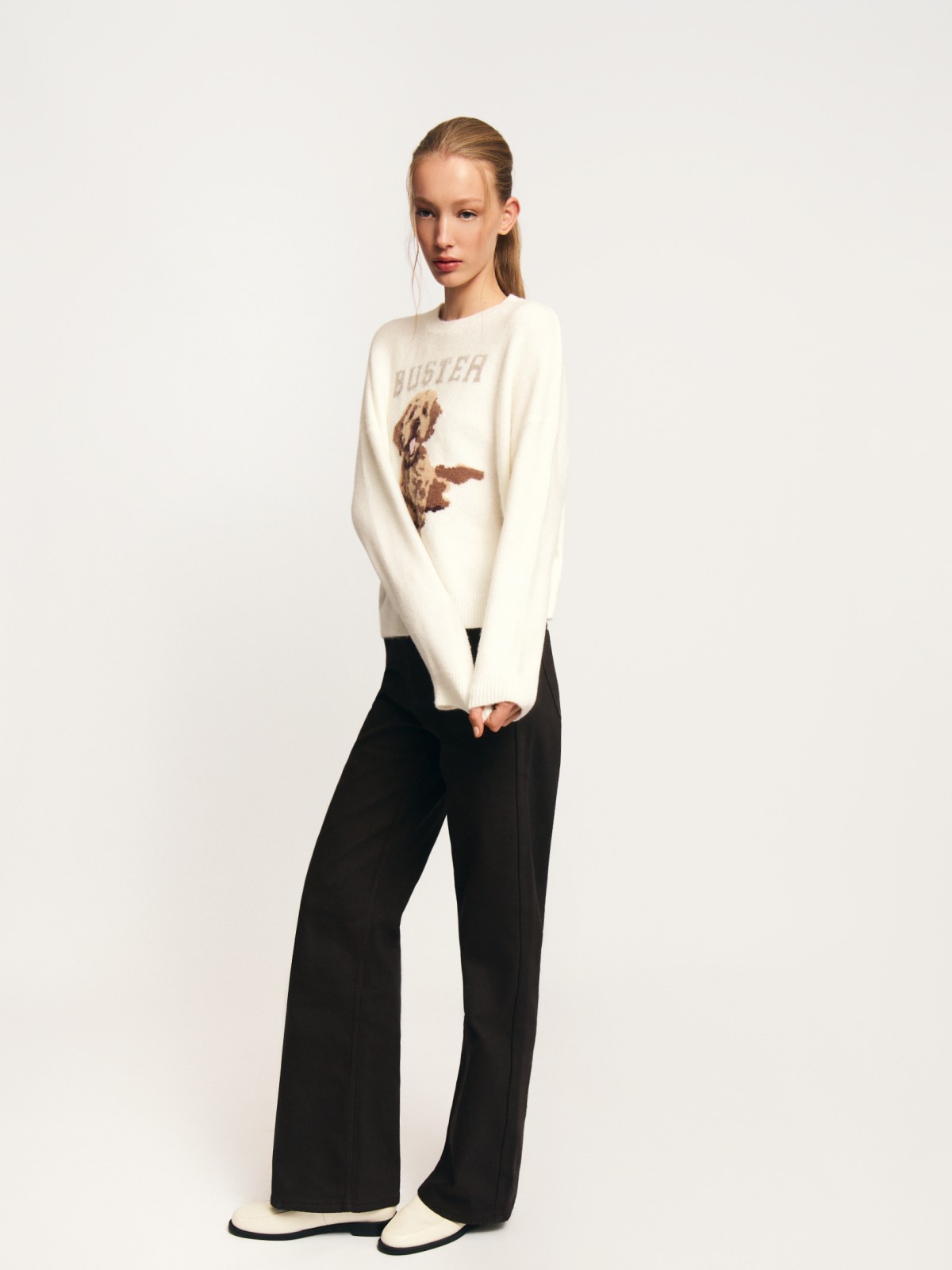 Вязаный джемпер с рисунком