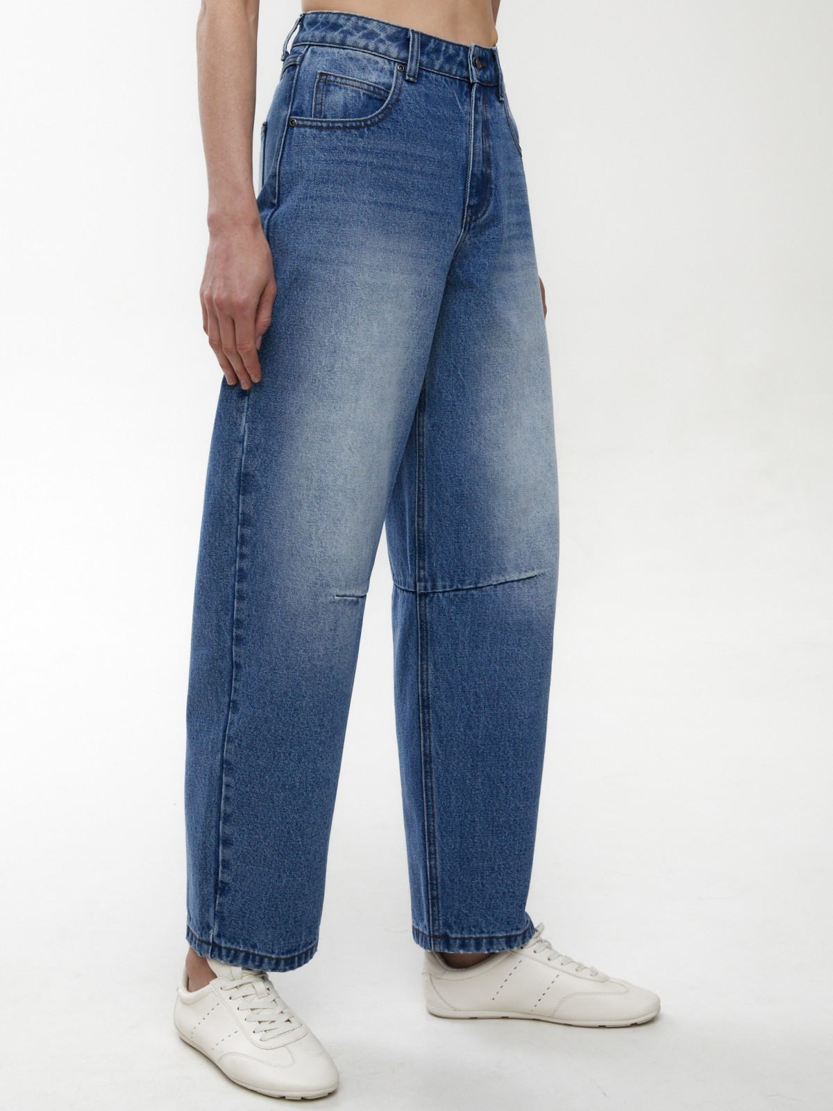 Джинсы силуэта Baggy со средней посадкой
