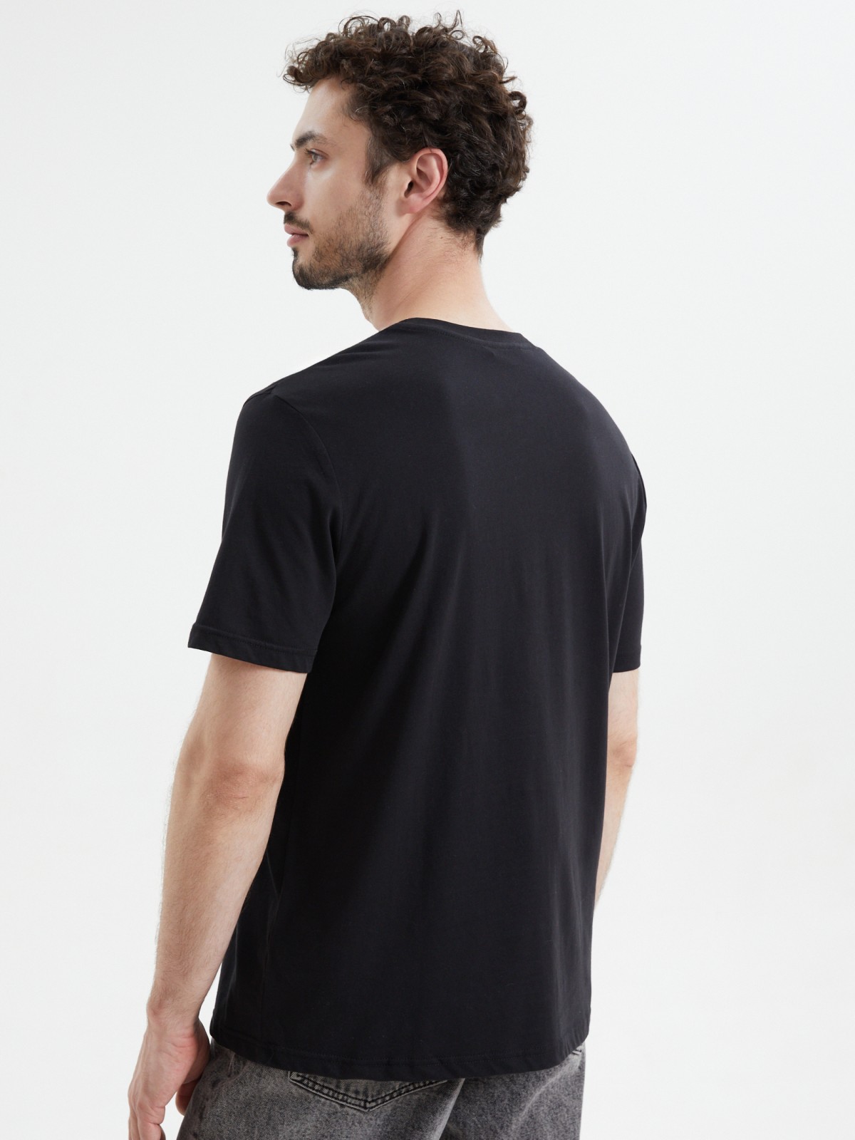 Футболка из хлопка с принтом