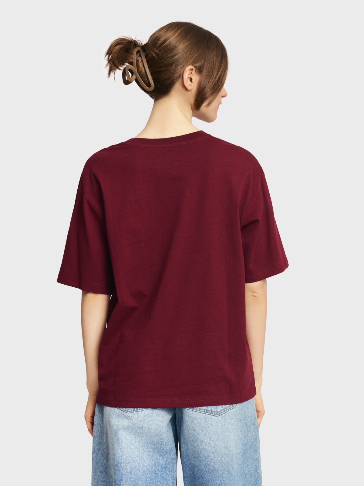 Футболка оверсайз из хлопка с принтом