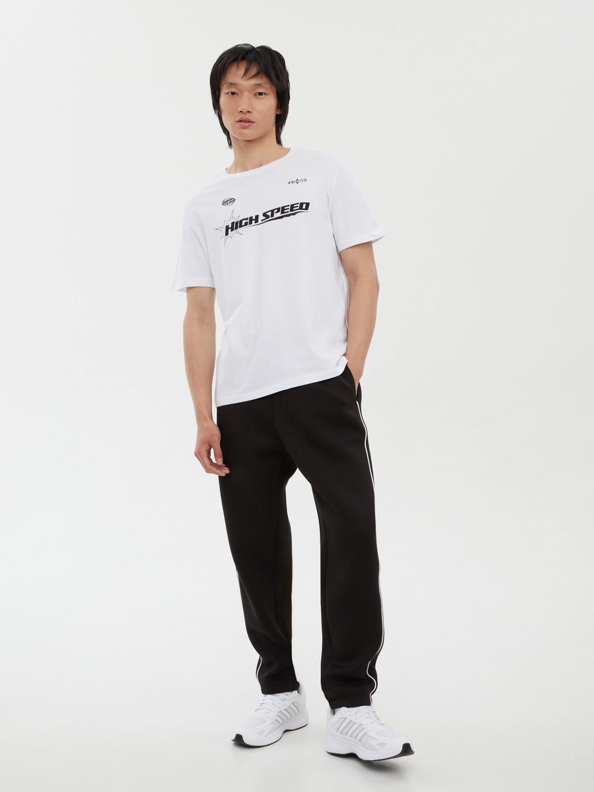 Футболка из хлопка с надписью