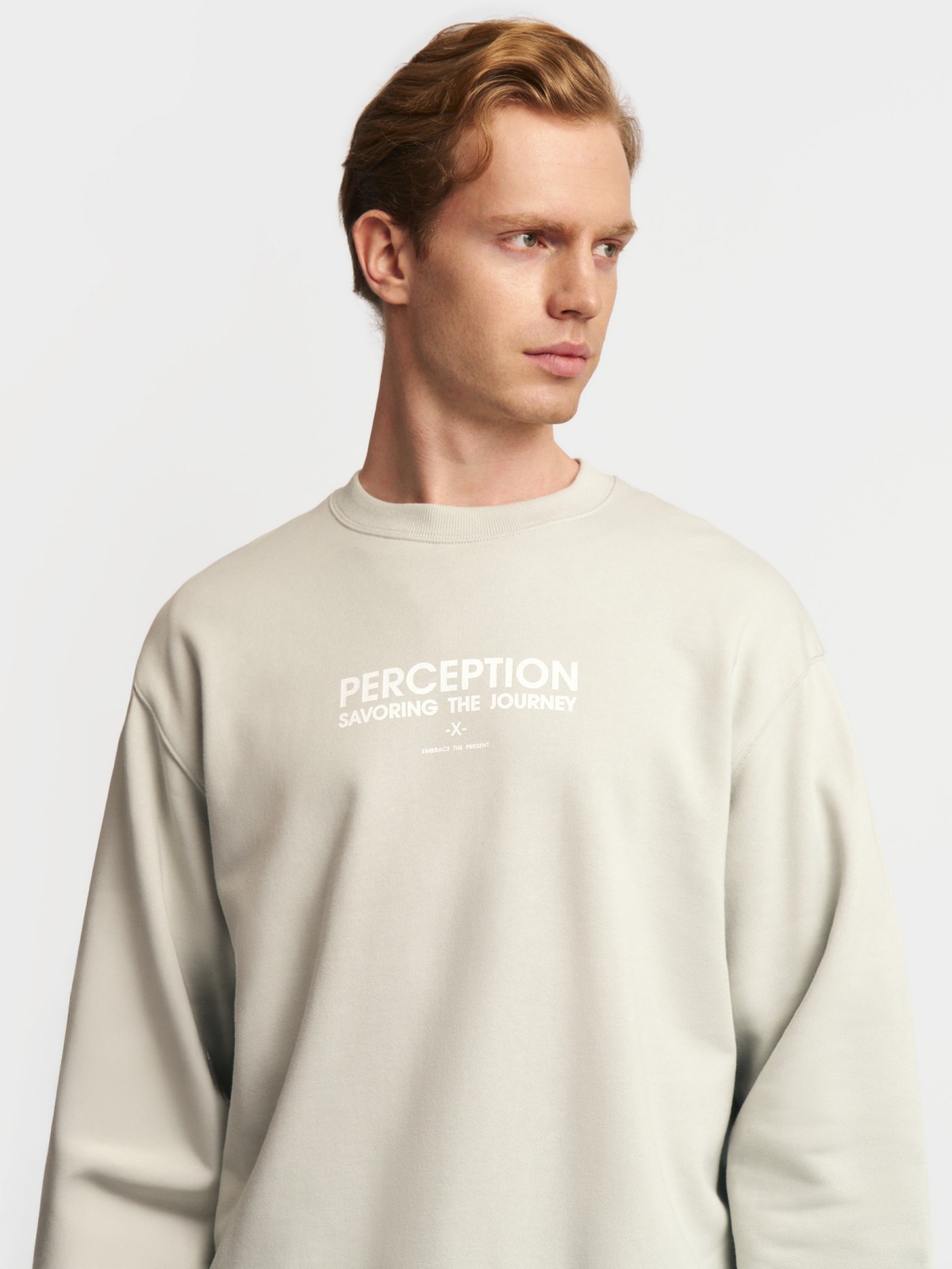 Свитшот из хлопка с надписью