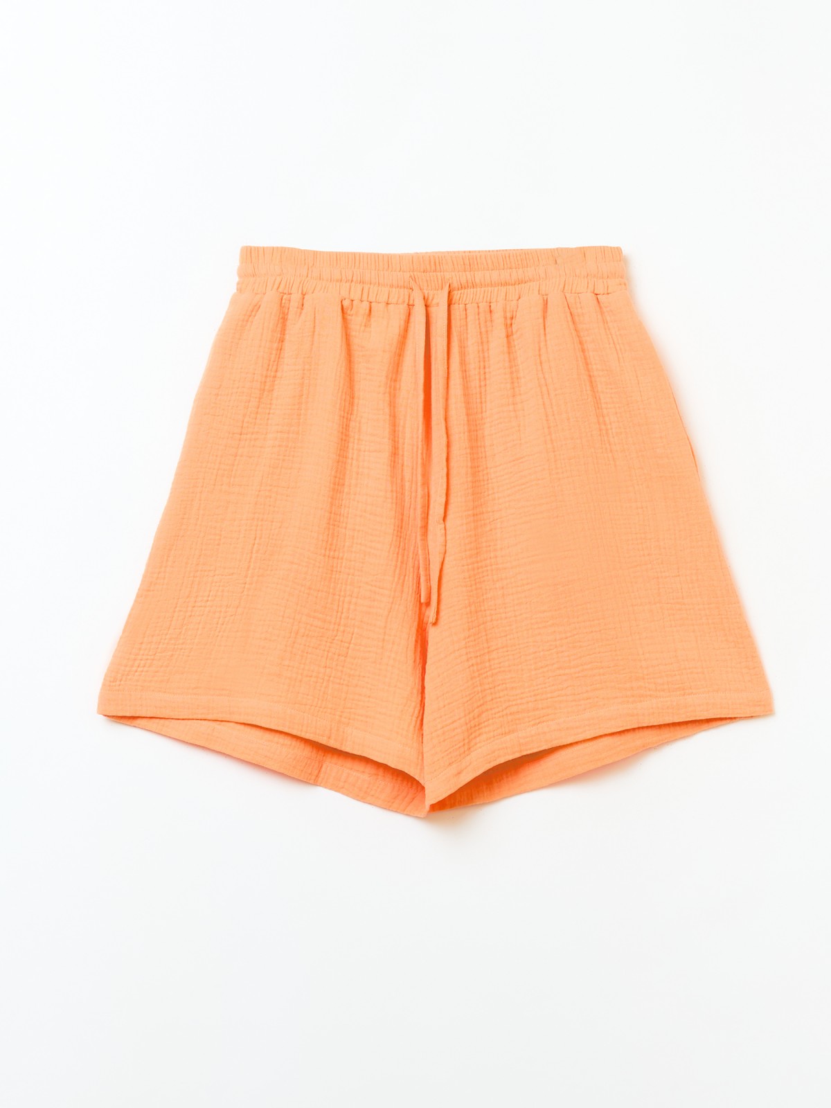 Муслиновые шорты на резинке с карманами