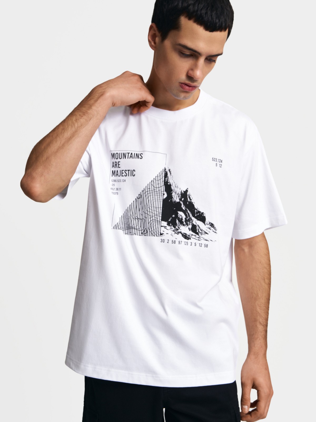 Футболка из хлопка с принтом