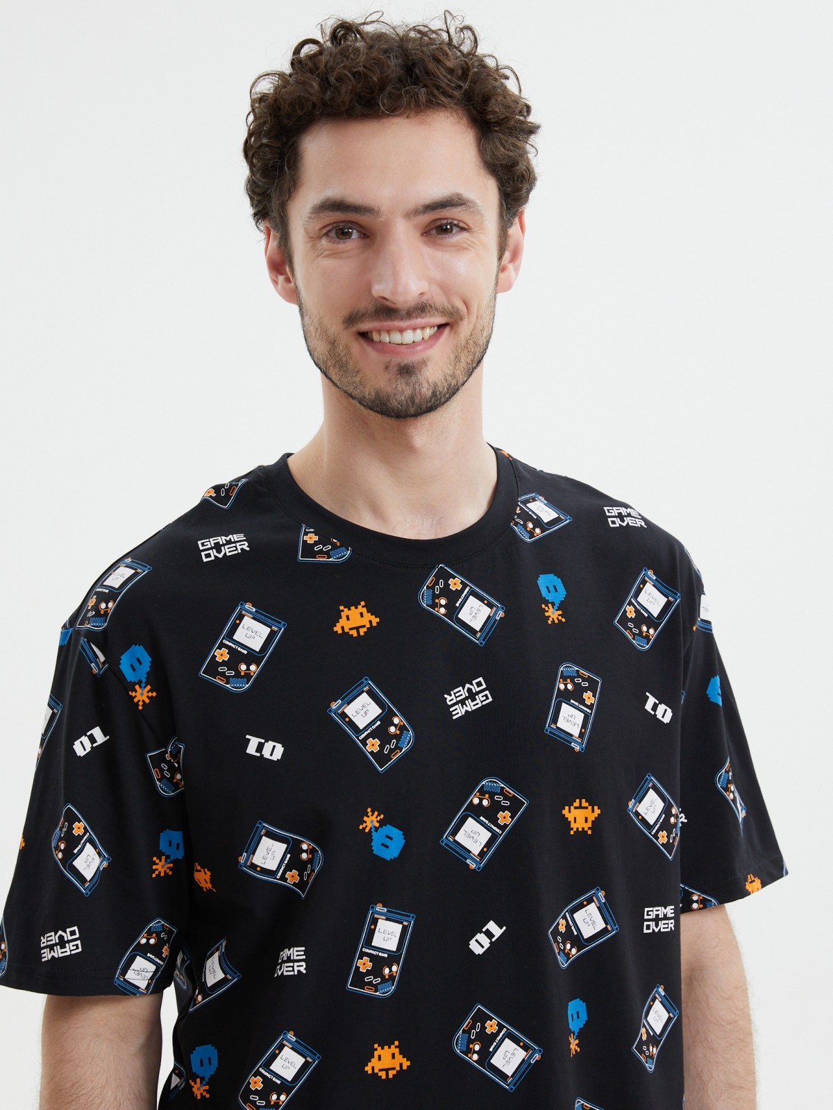 Футболка из хлопка с принтом