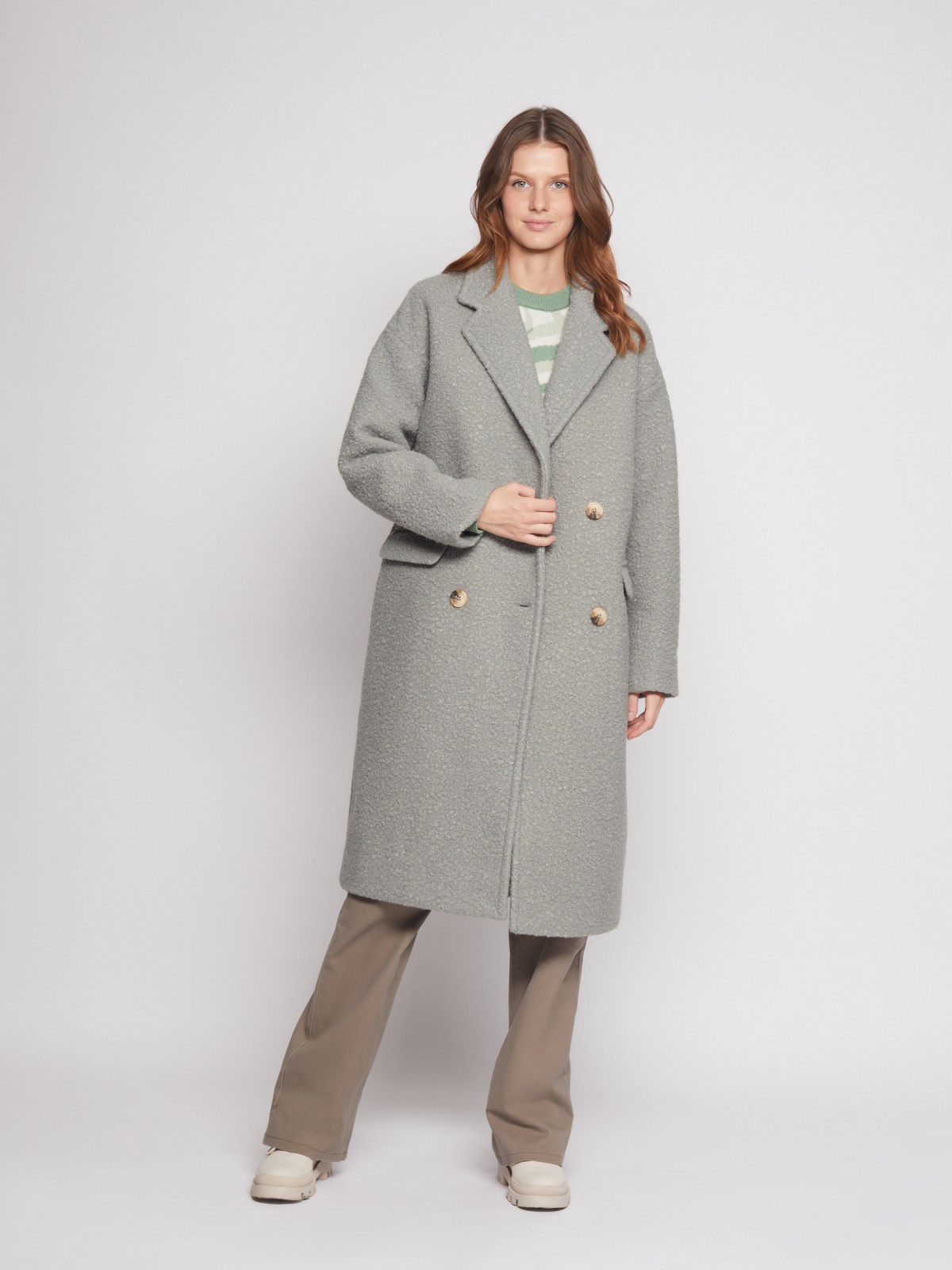 Плюшевое пальто-тедди