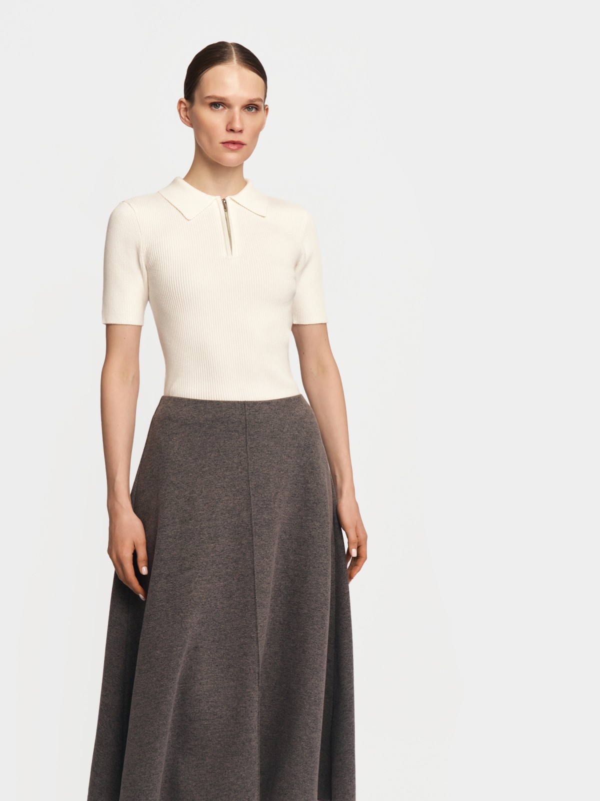 Джемпер поло с коротким рукавом