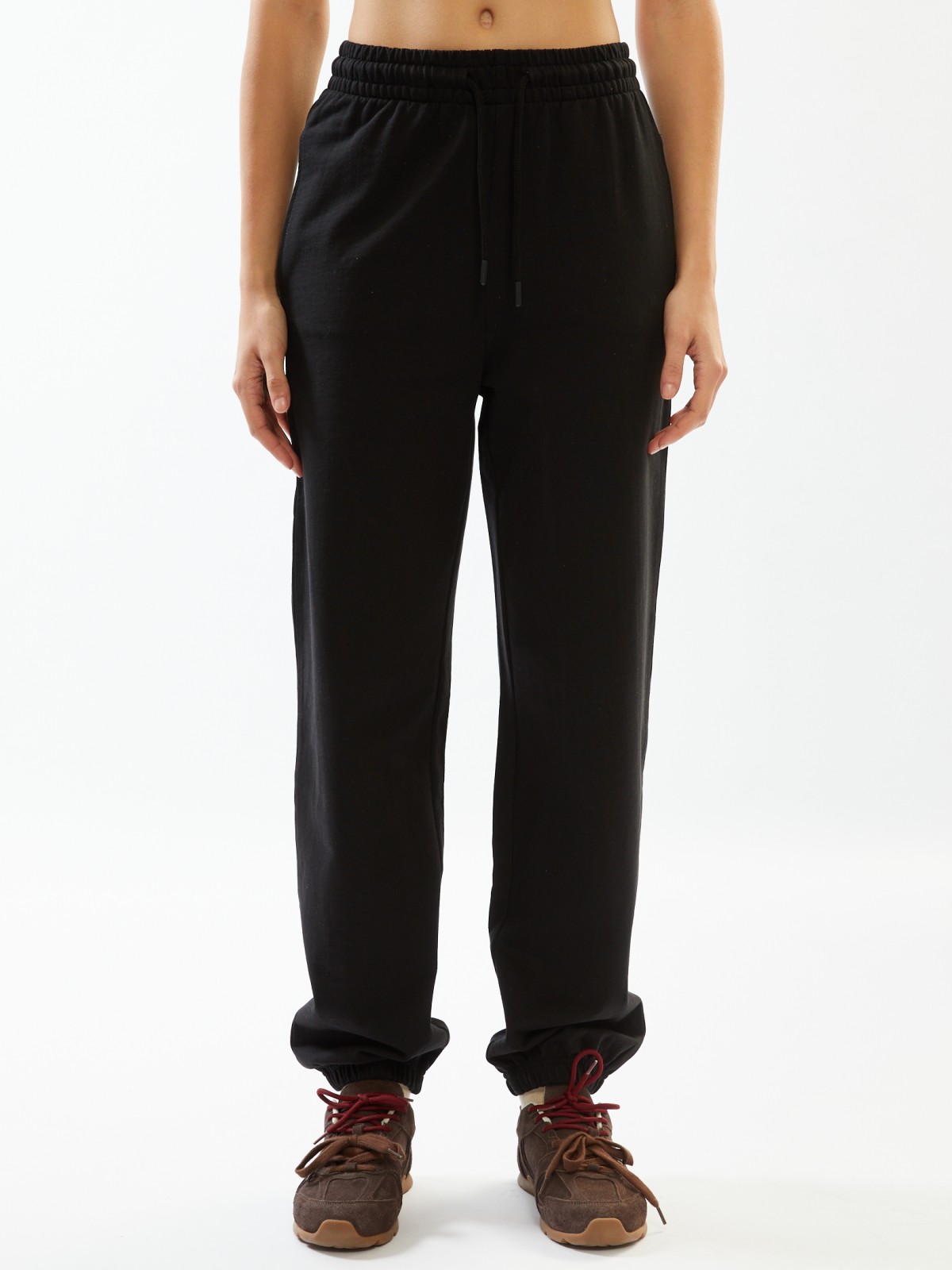 Брюки-джоггеры из хлопка на резинке