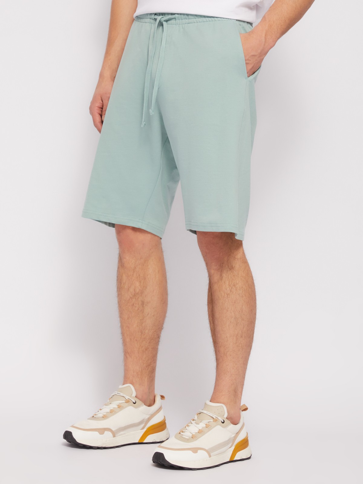 Трикотажные шорты на резинке из хлопка