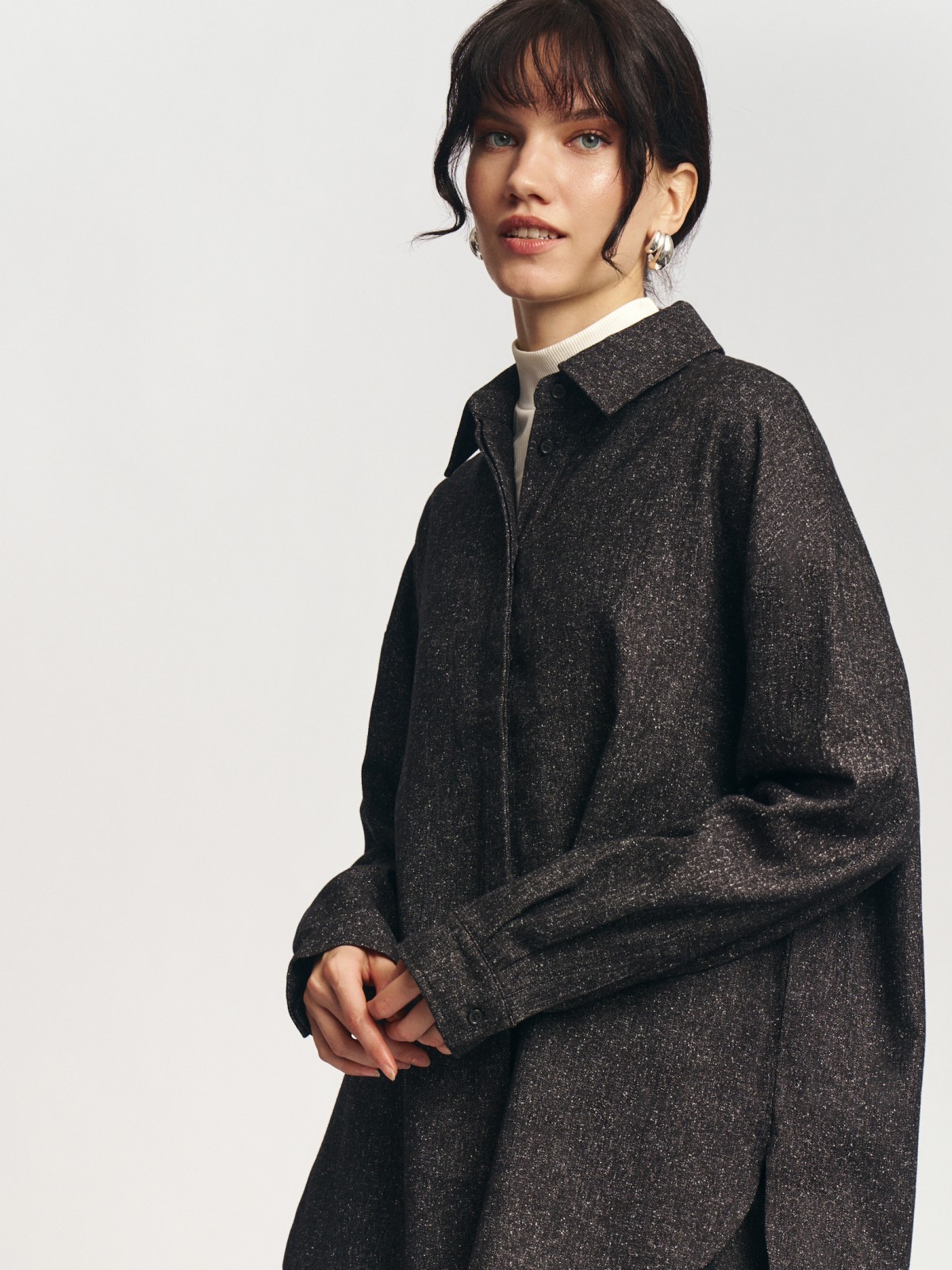 Верхняя рубашка с длинным рукавом