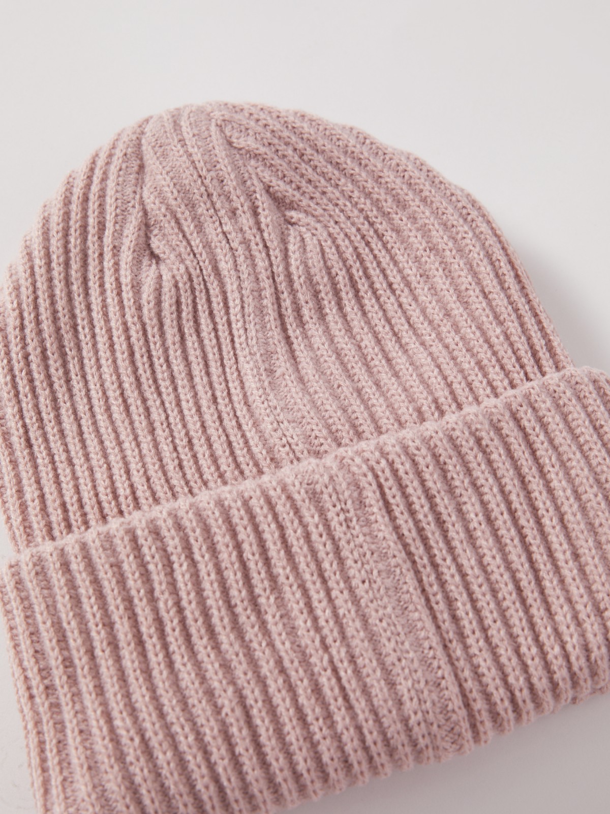 Тёплая шапка-бини zolla 02211924J015, цвет розовый, размер 54-58 - фото 3