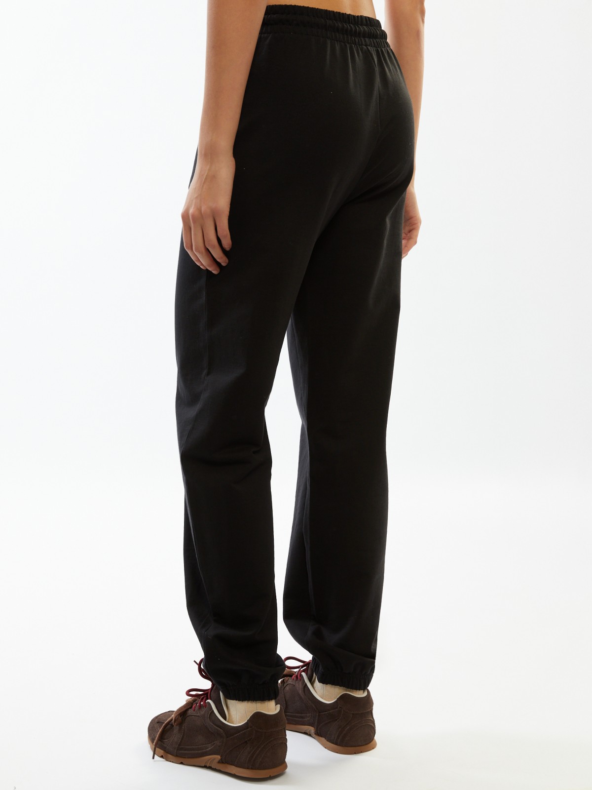 Брюки-джоггеры из хлопка на резинке