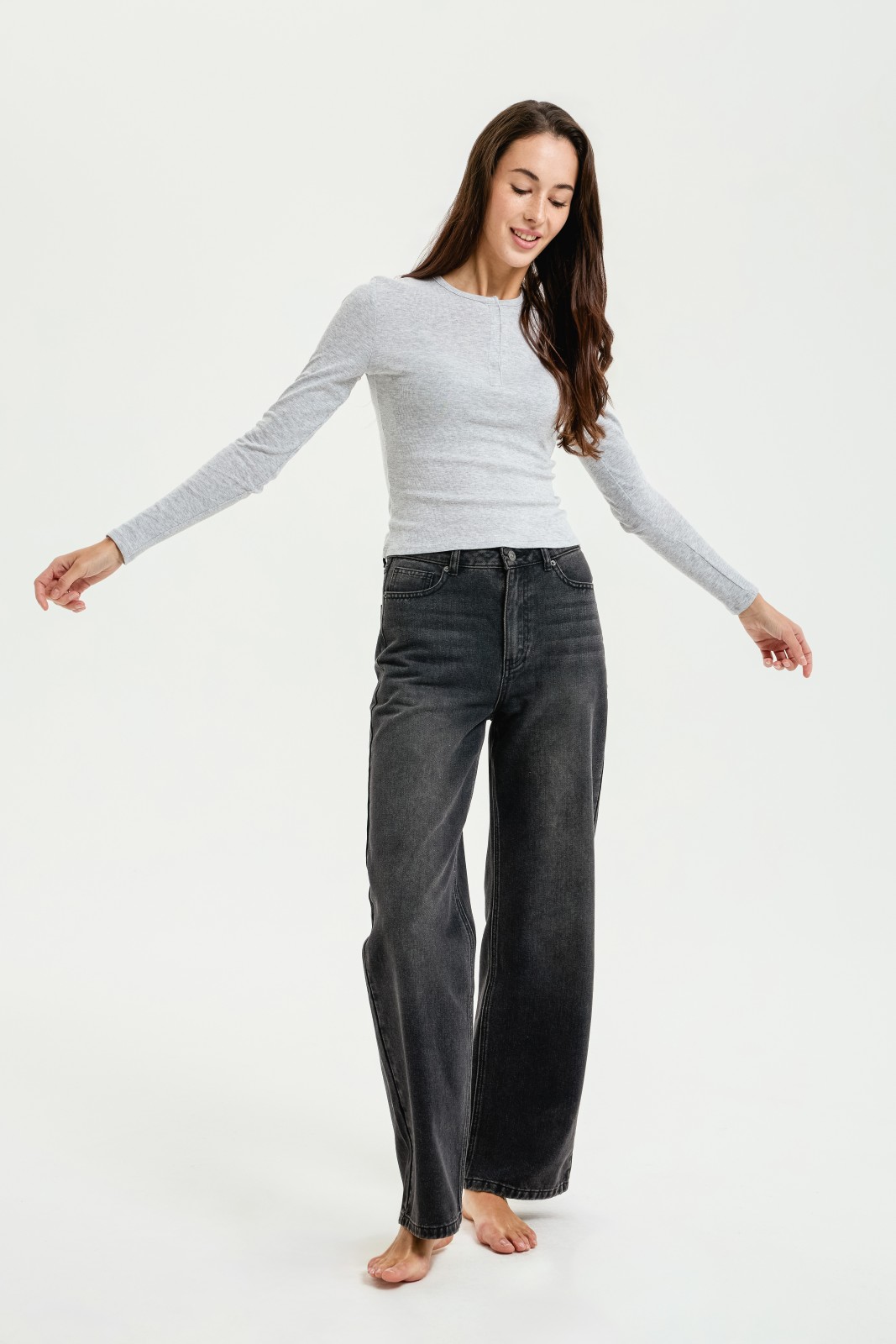 Короткий лонгслив из хлопка