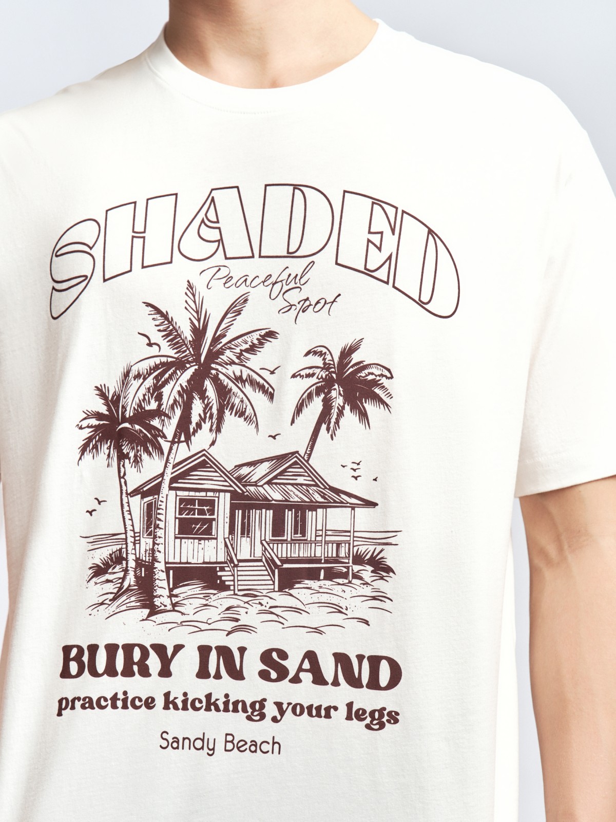 Футболка из хлопка с принтом