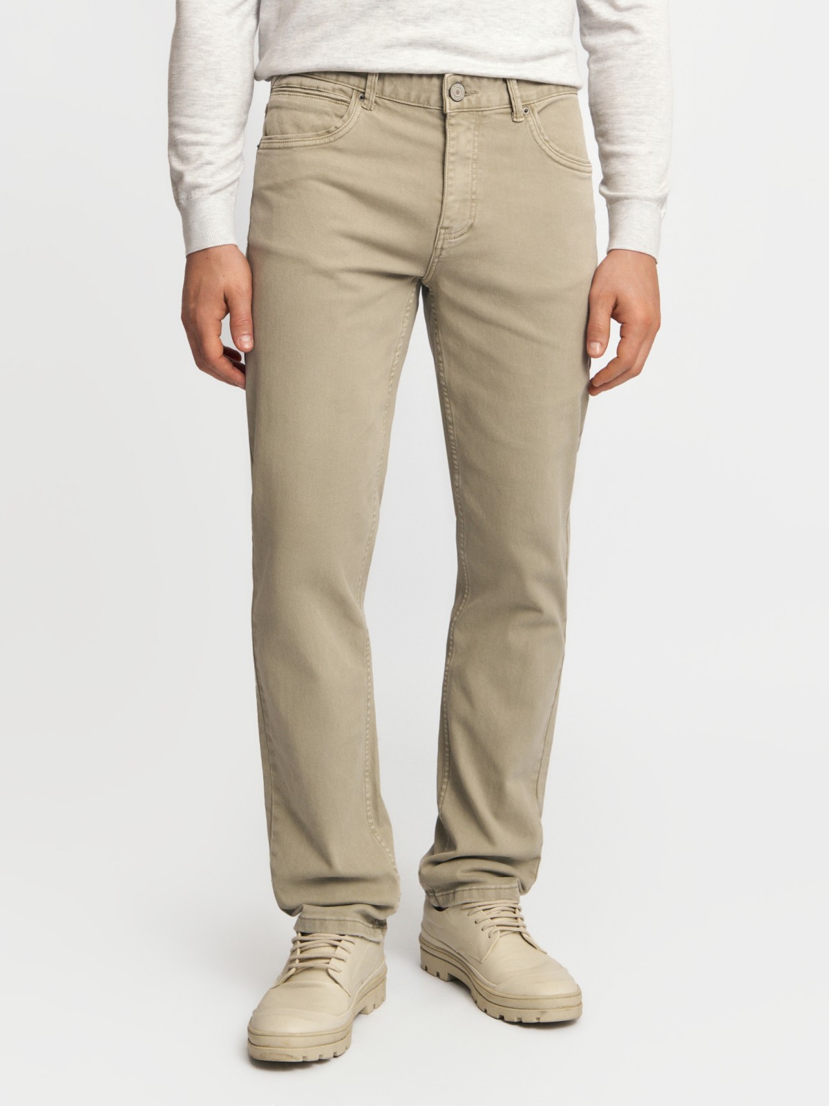 Джинсы фасона Tapered из хлопка