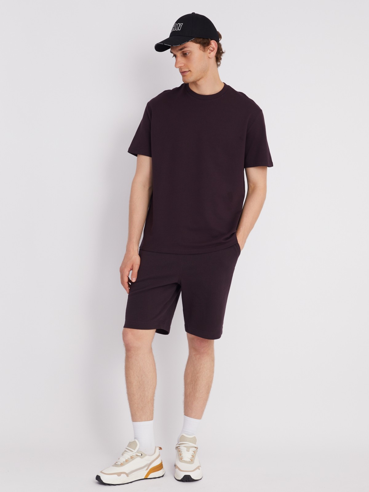 Трикотажные шорты на резинке из хлопка